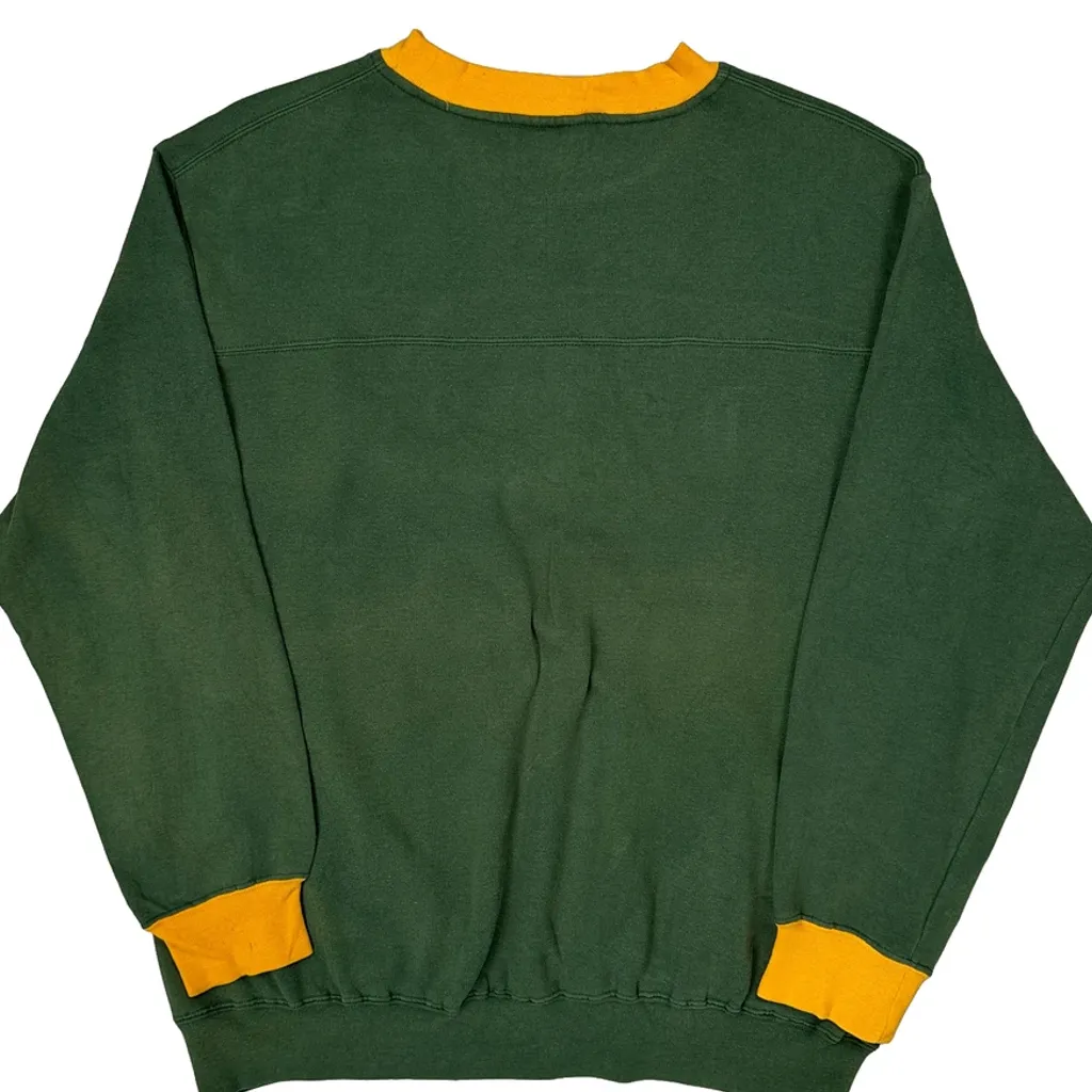 Oregon Ducks Lee Sport College Sweatshirt - Large Green Cotton - Image 7