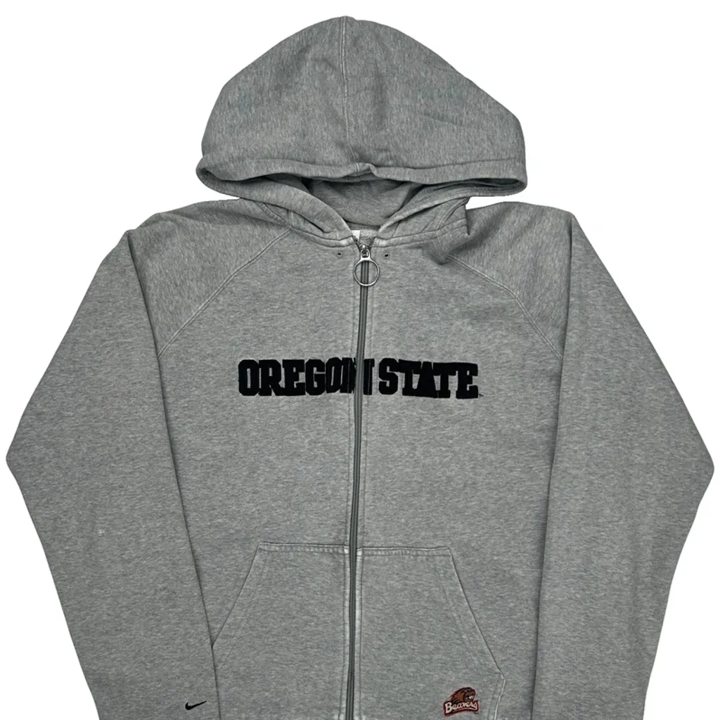 Oregon State Nike College Hoodie - XL Gray Cotton - Image 5