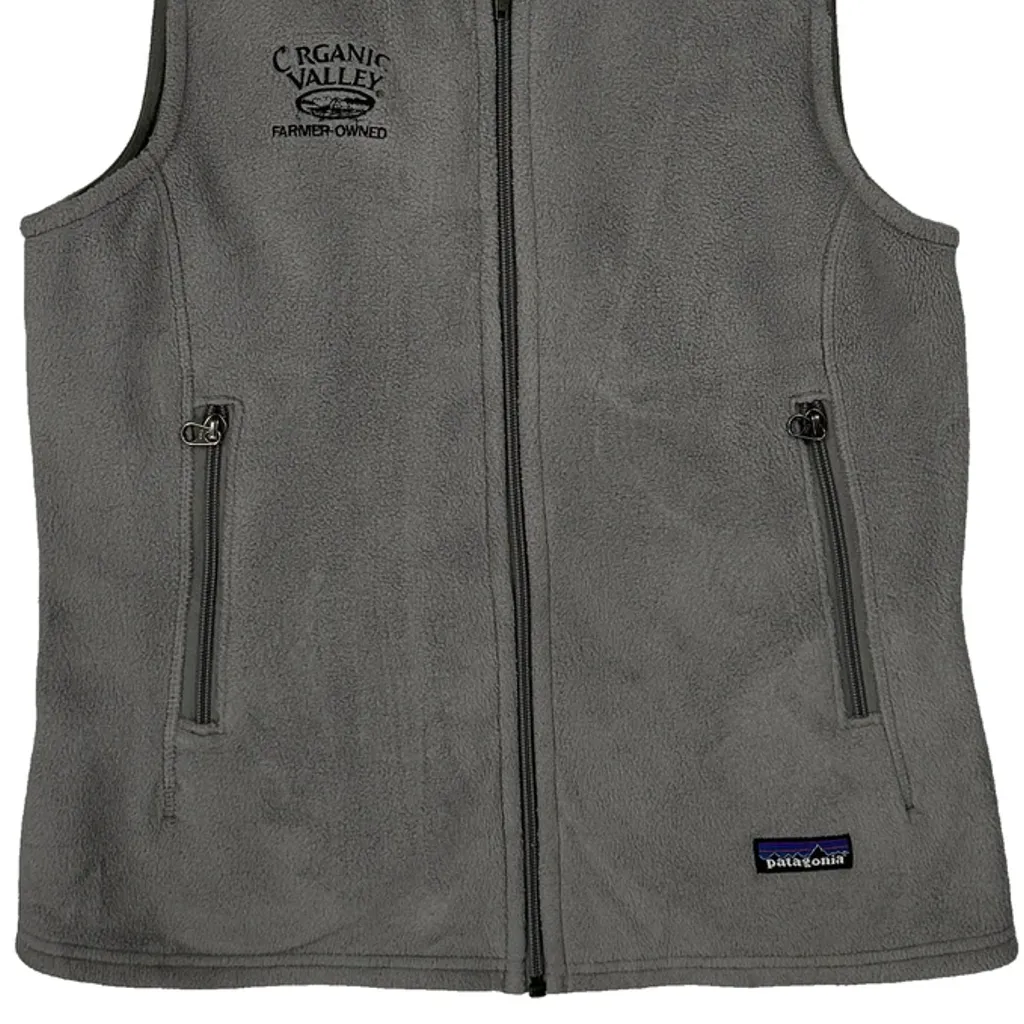 Organic Valley Farmers Owned Patagonia Fleece Jacket - Medium Grey Polyester - Image 4