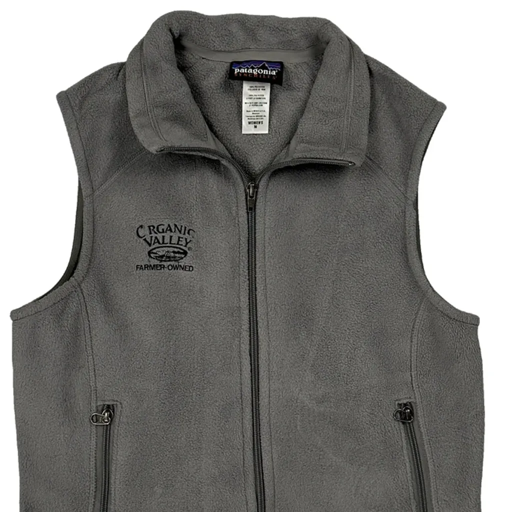 Organic Valley Farmers Owned Patagonia Fleece Jacket - Medium Grey Polyester - Image 5