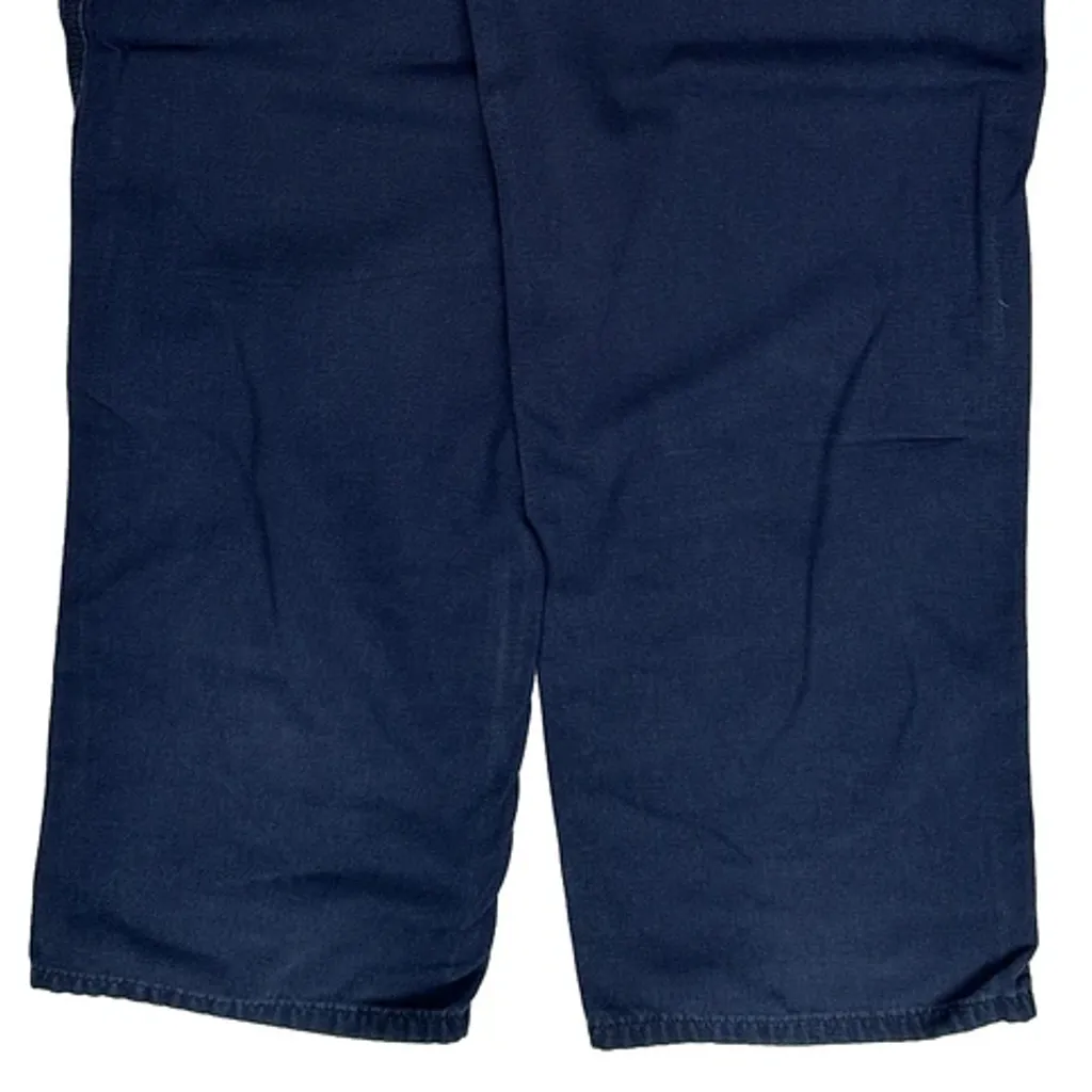Original Fit Carhartt Cargo Trousers - 38W 32L Blue Cotton - Image 8