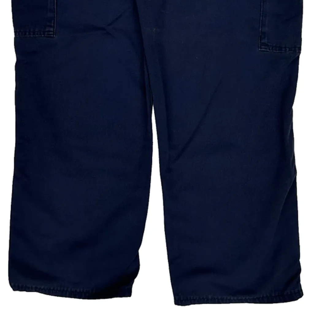 Original Fit Carhartt Cargo Trousers - 36W 29L Navy Cotton Blend - Image 8
