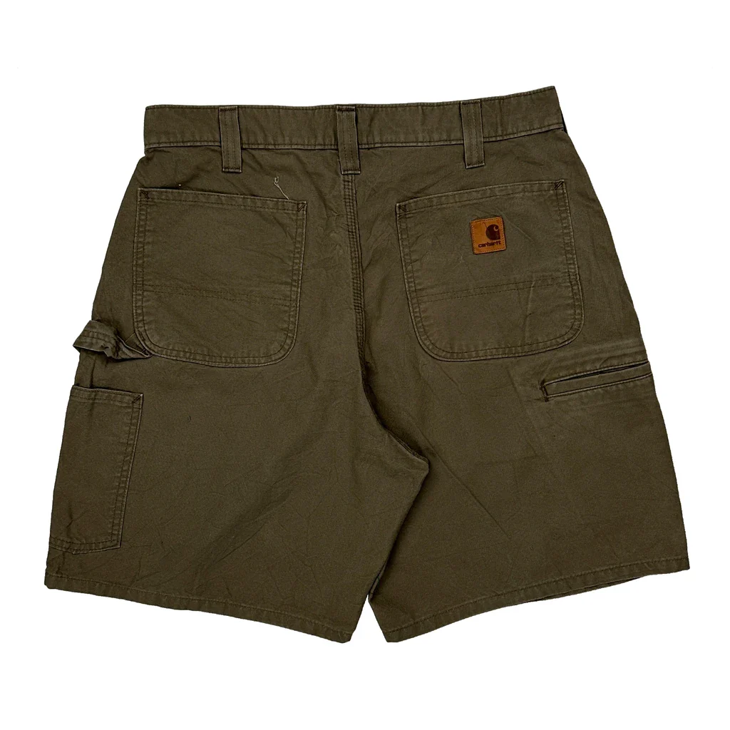 Original Fit Carhartt Carpenter Shorts - 31W 10L Brown Cotton