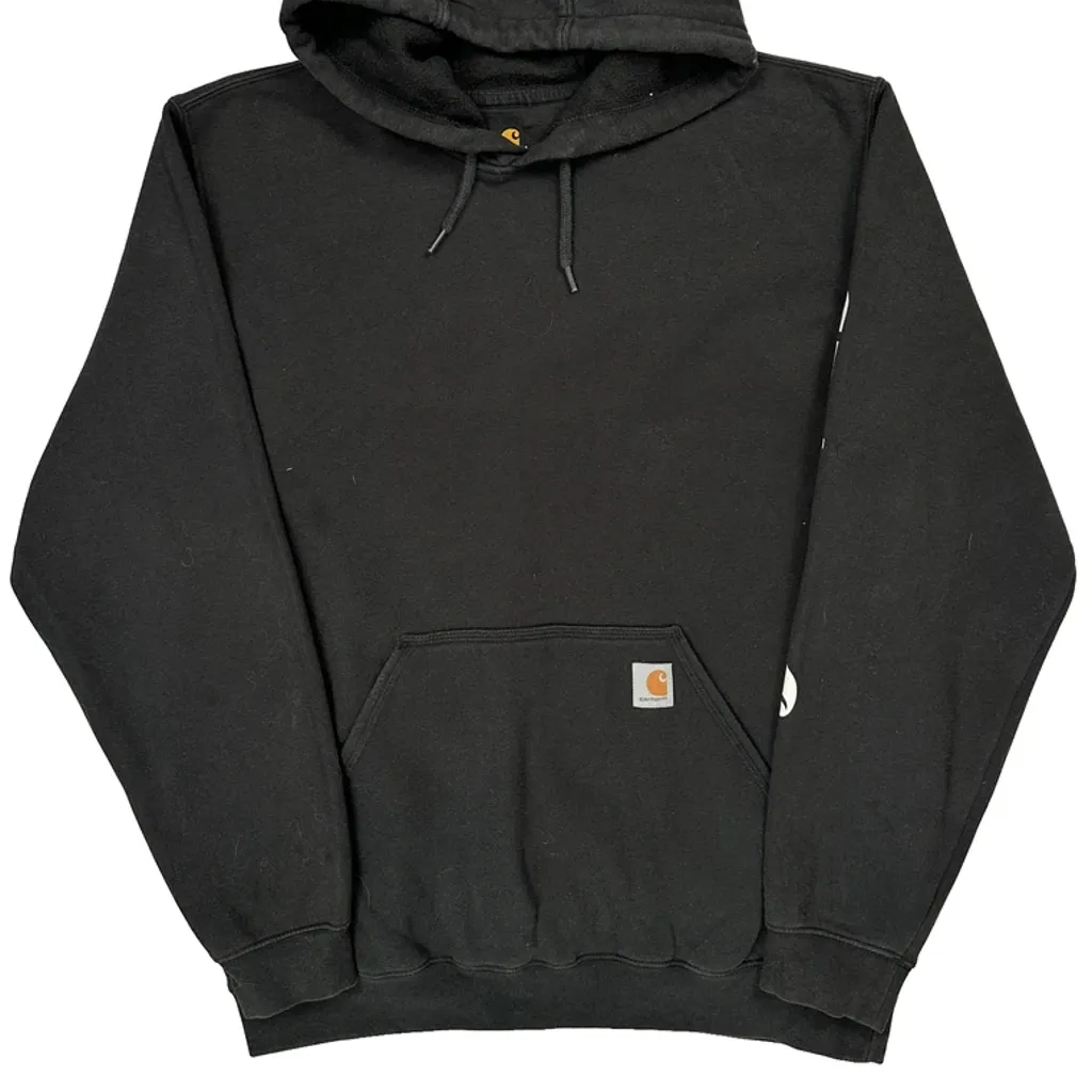 Original Fit Carhartt Tall Hoodie - Large Black Cotton - Image 4