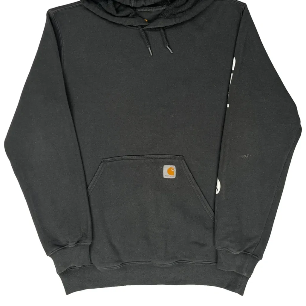 Original Fit Carhartt Hoodie - Medium Black Cotton - Image 5