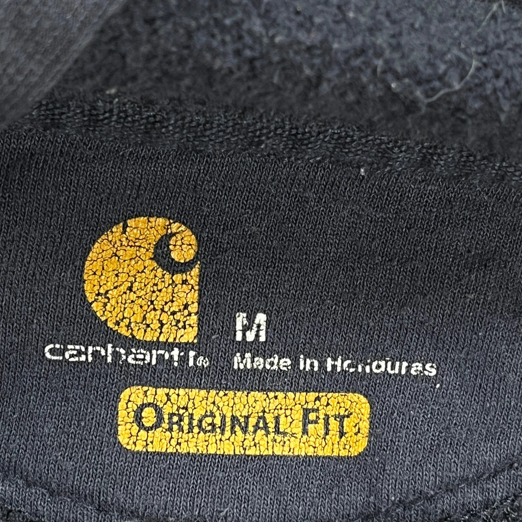 Original Fit Carhartt Spellout Hoodie - Medium Blue Cotton - Image 3