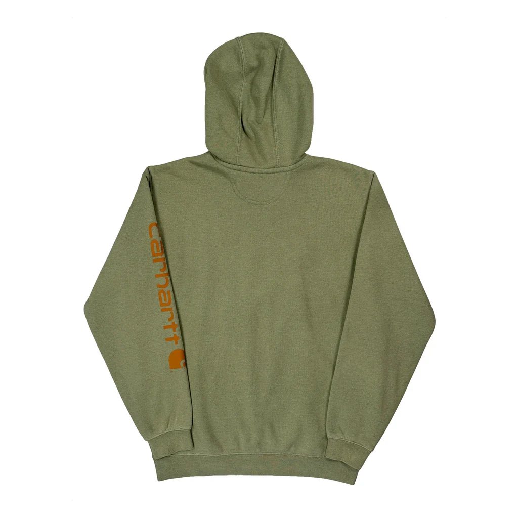 Original Fit Carhartt Hoodie - Medium Green Cotton - Image 2