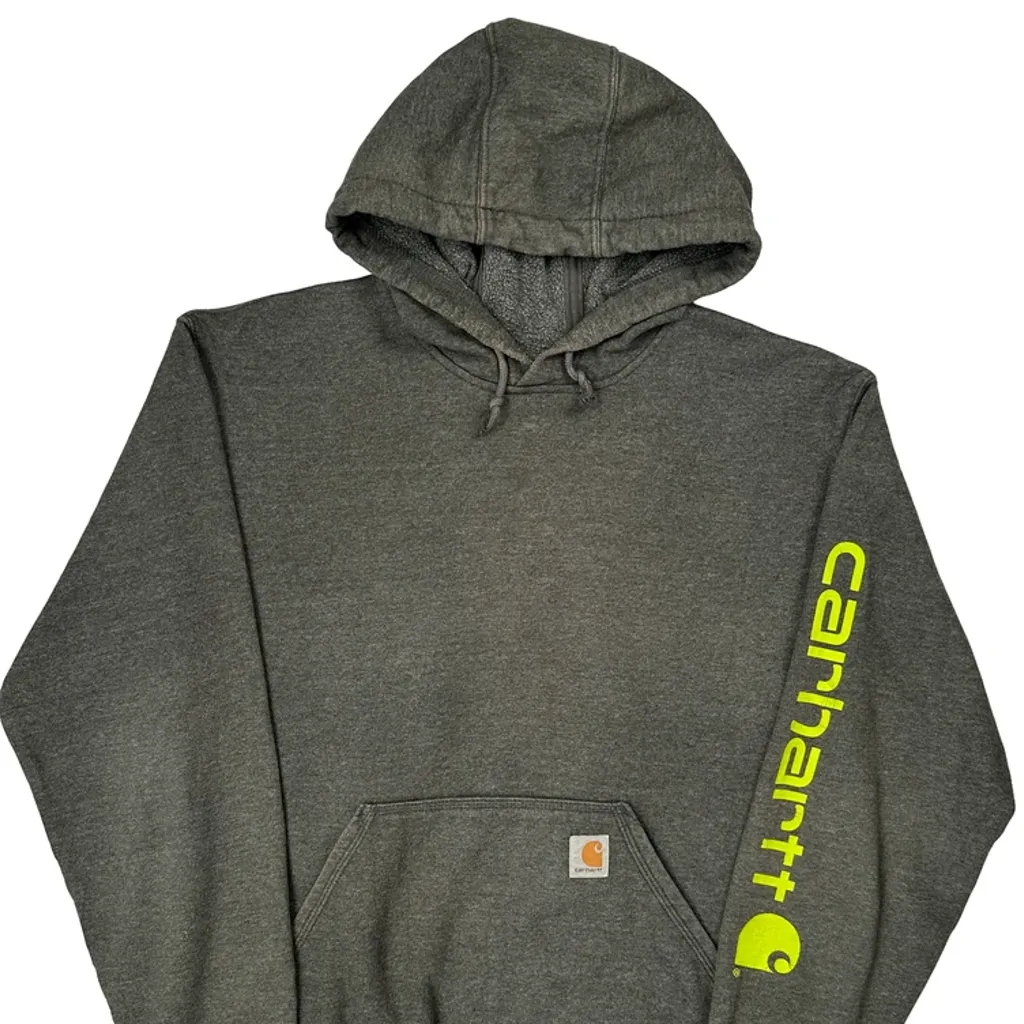Original Fit Carhartt Hoodie - Medium Grey Cotton - Image 4