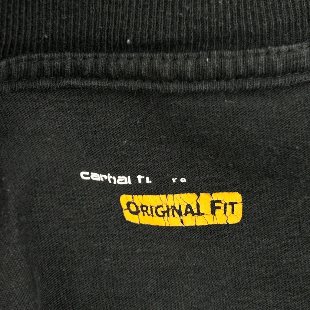 Original Fit Carhartt Long Sleeve T-Shirt - 2XL Black Cotton - Image 4