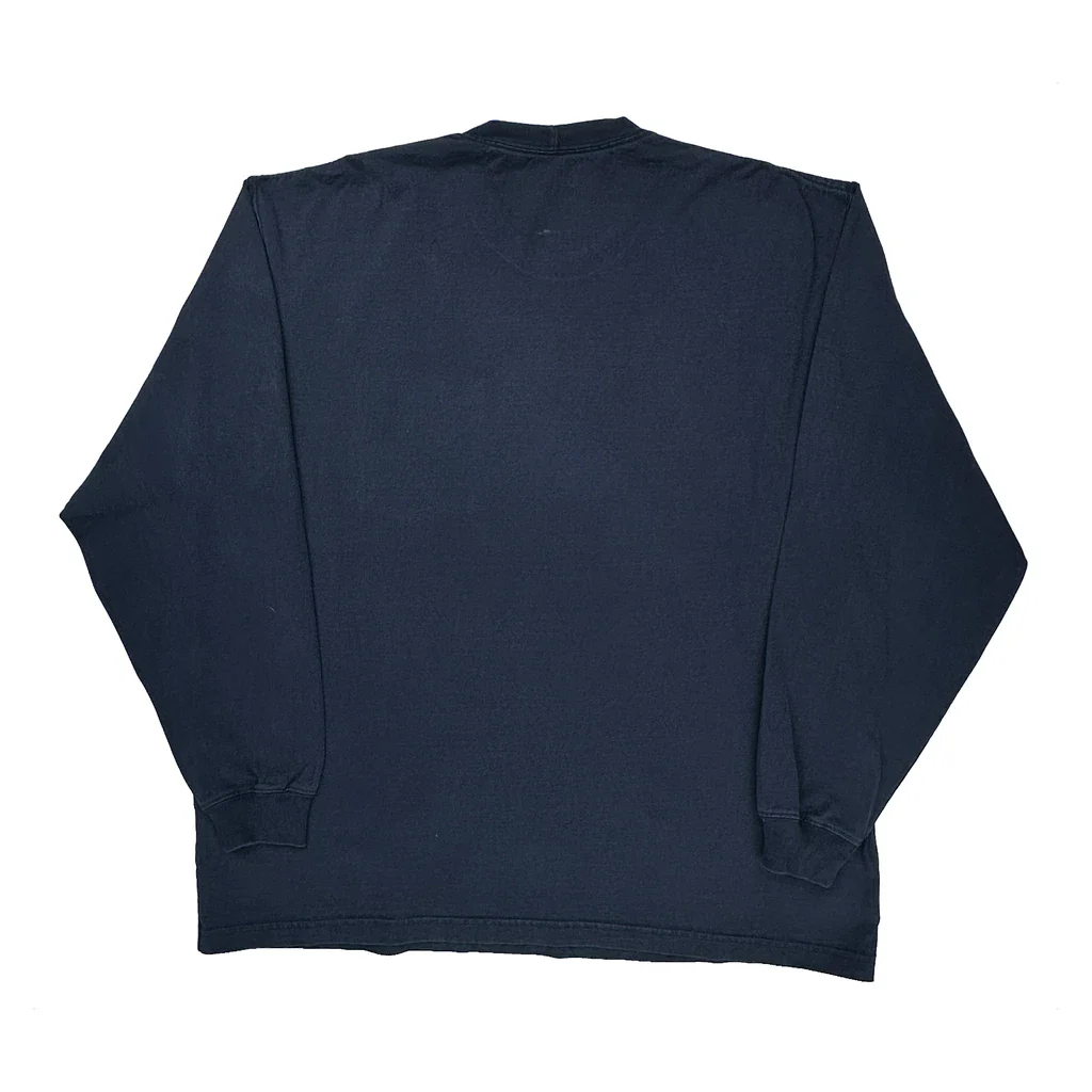 Original Fit Carhartt Long Sleeve T-Shirt - XL Navy Cotton - Image 2
