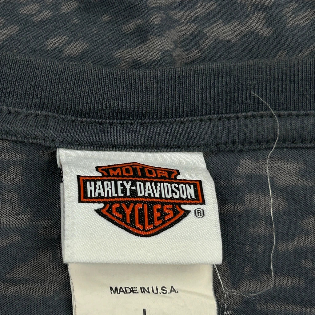 Original Since 1903 Harley Davidson Graphic T-Shirt - Large Grey Cotton - Image 3