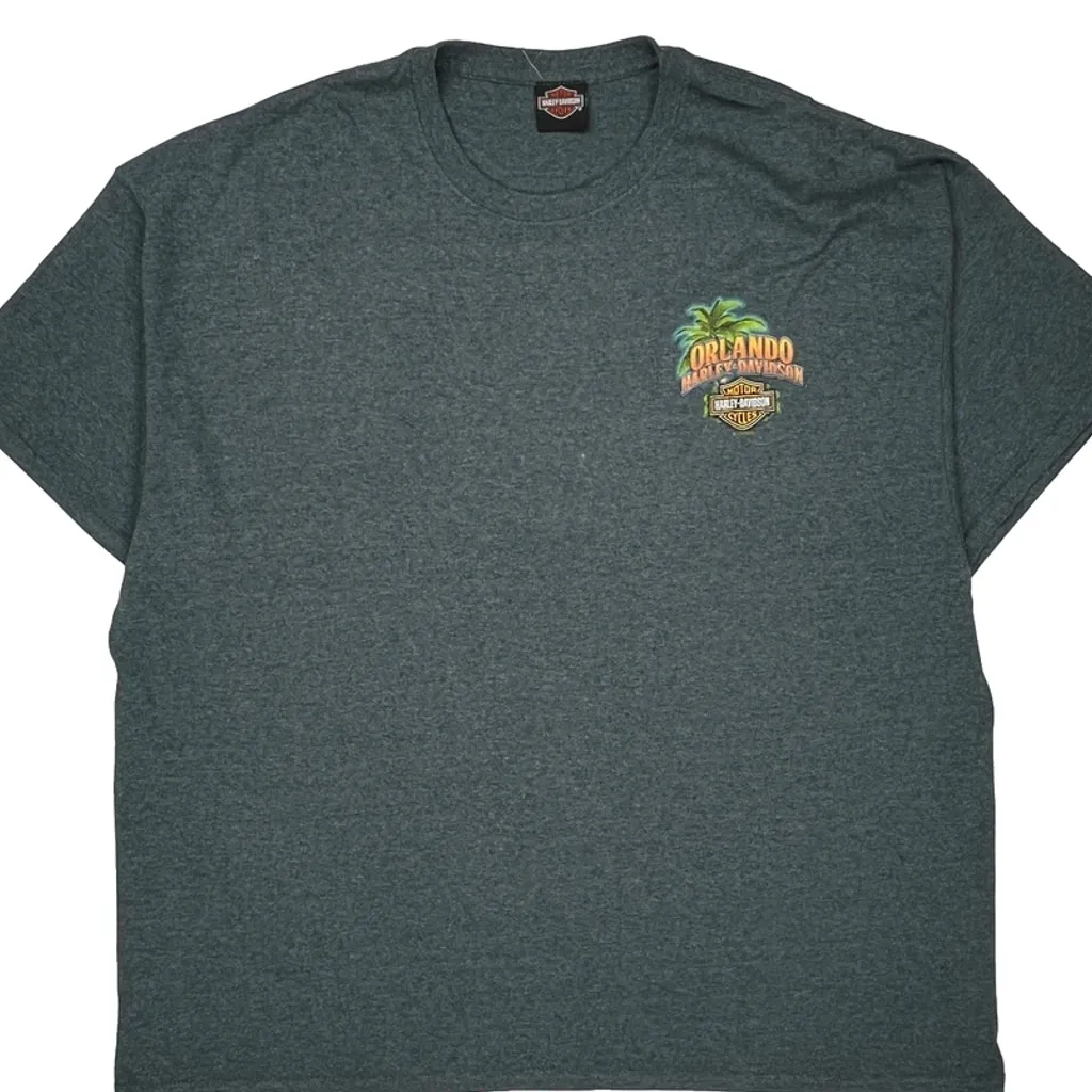 Orlando Harley Davidson T-Shirt - XL Grey Cotton - Image 6