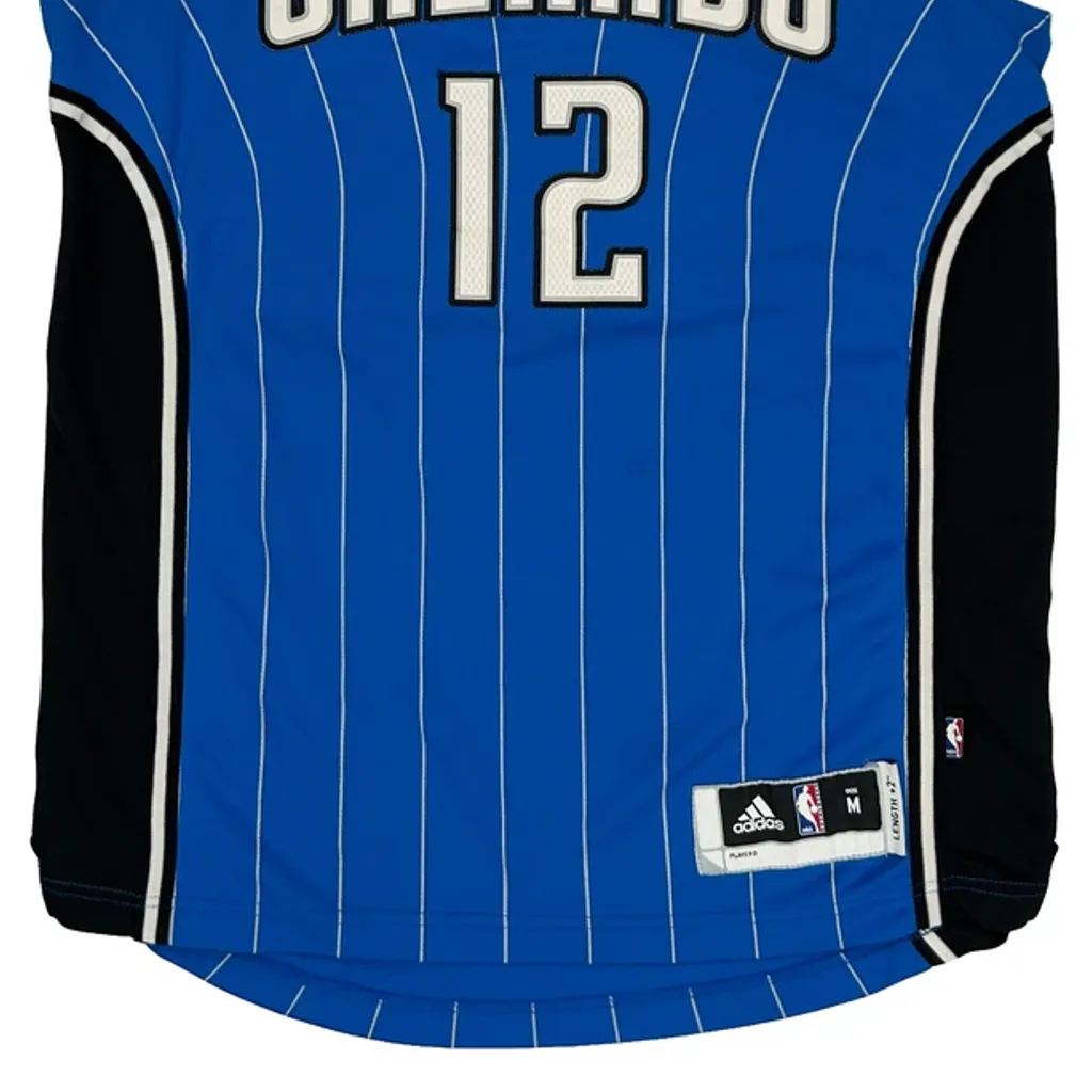 Orlando Magic Adidas Pinstripe Jersey - Medium Blue Polyester - Image 4