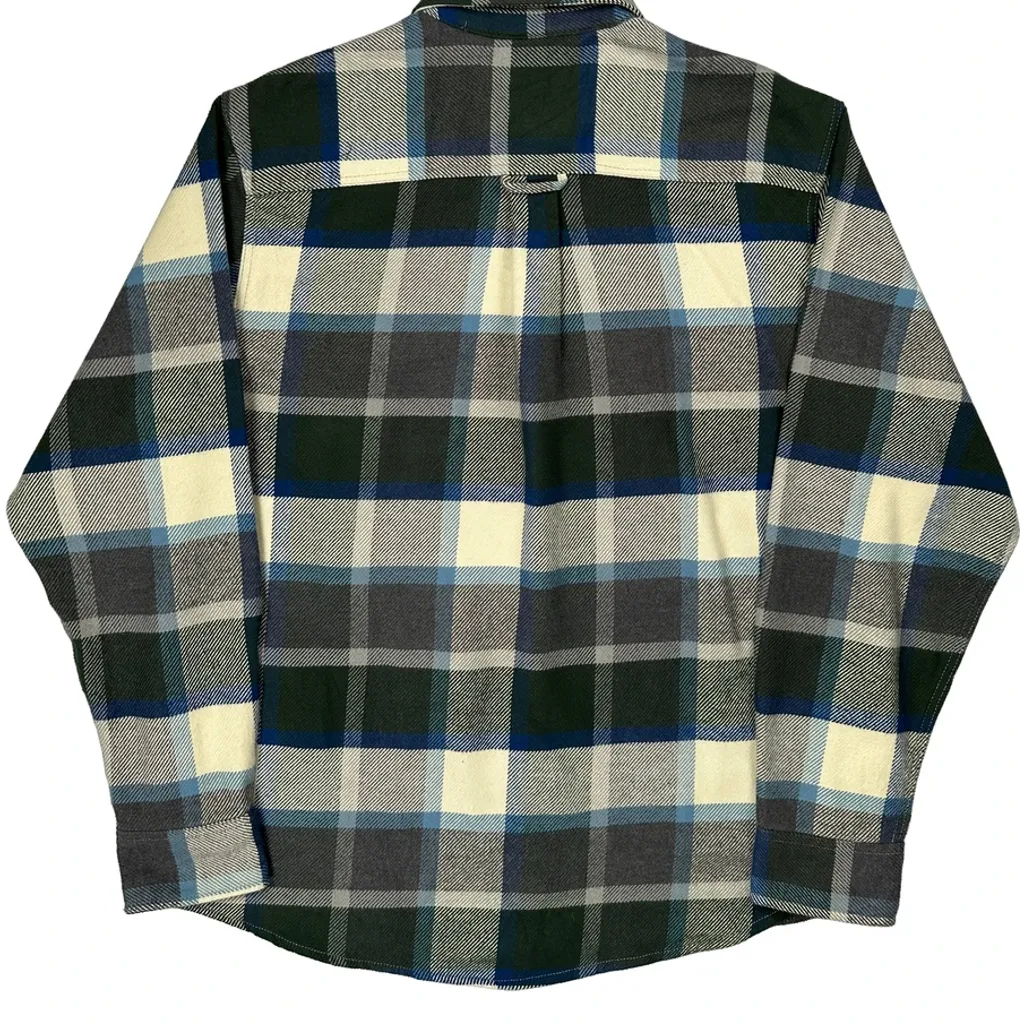 Orvis Checked Flannel Shirt - XL Green Cotton - Image 6