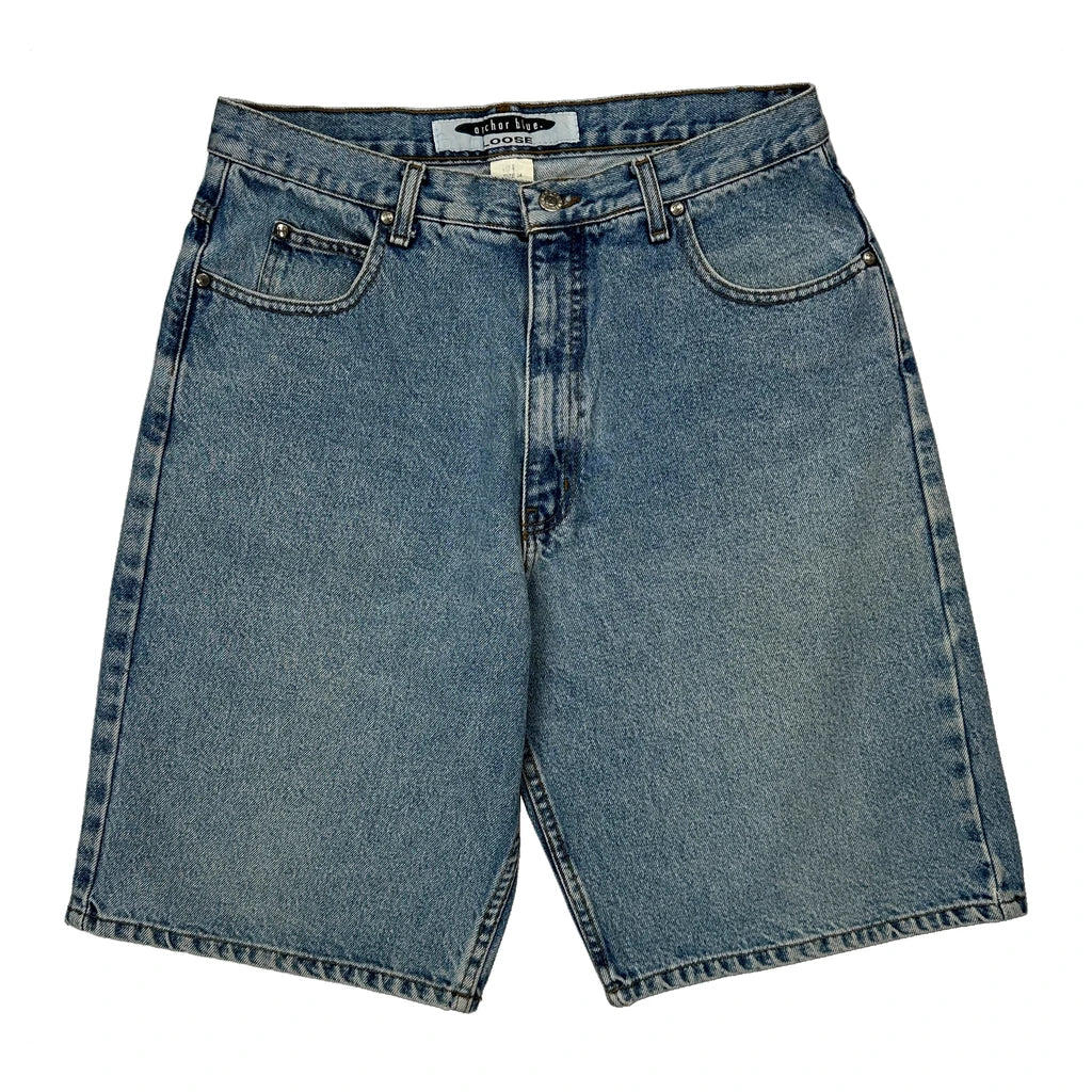 Oshkosh Baggy Denim Shorts - 31W 10L Blue Denim - Image 2
