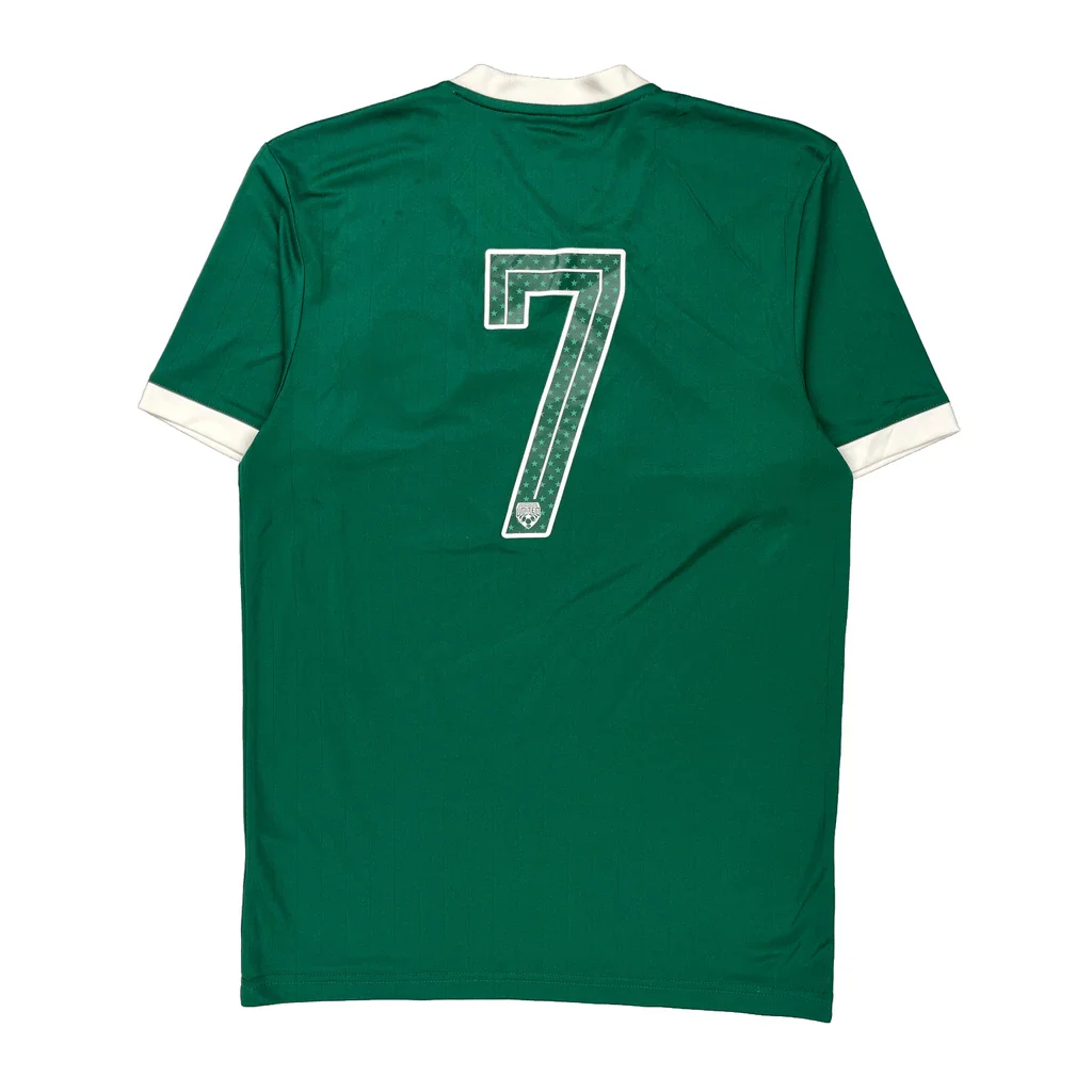 Oshkosh United Adidas Football Soccer Jersey - Small White Polyester - Image 2