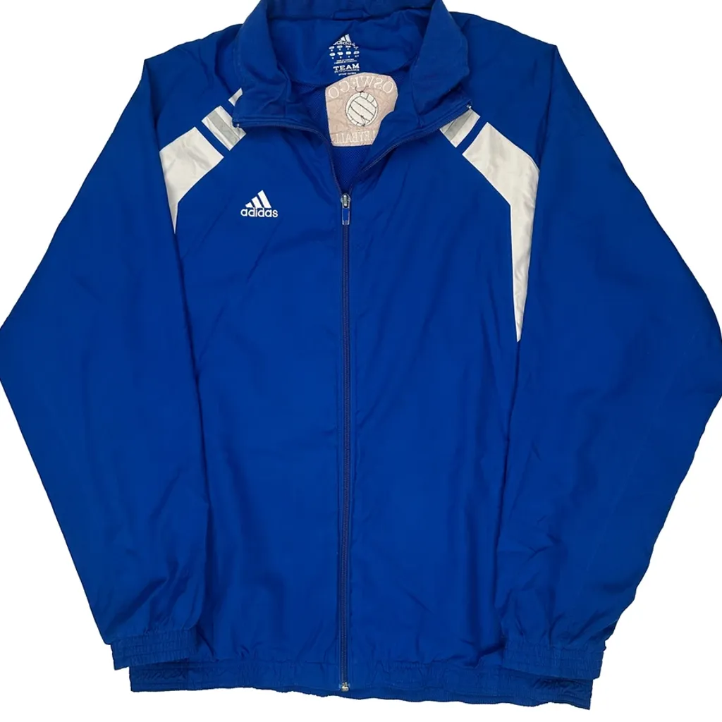 Oswego Volleyball Adidas Track Jacket - Medium Blue Polyester - Image 5
