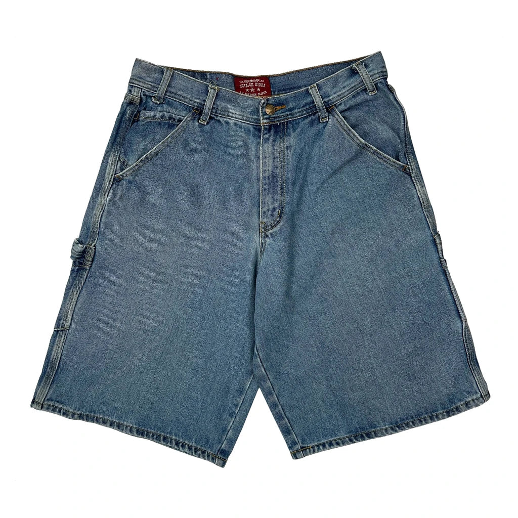 Outback Rider Denim Shorts - 32W 12L Blue Cotton - Image 2