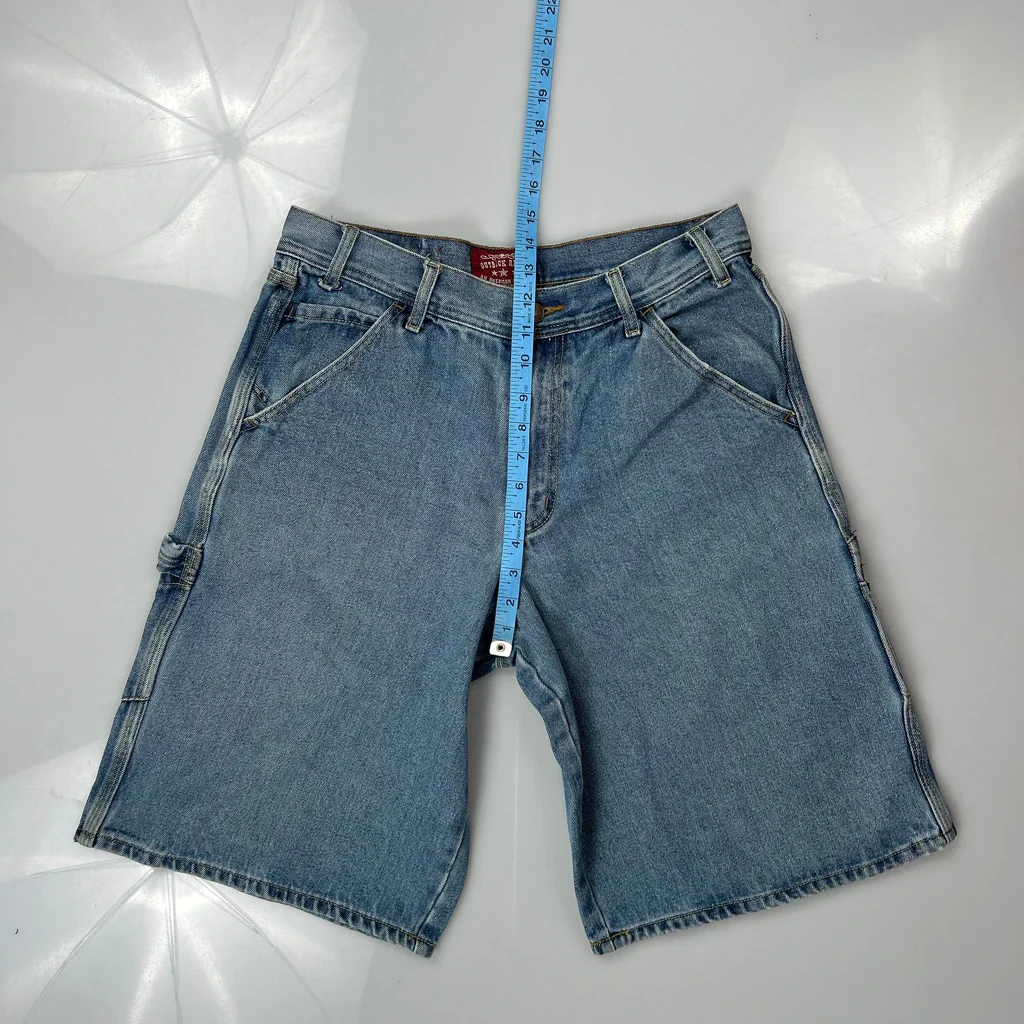 Outback Rider Denim Shorts - 32W 12L Blue Cotton - Image 4