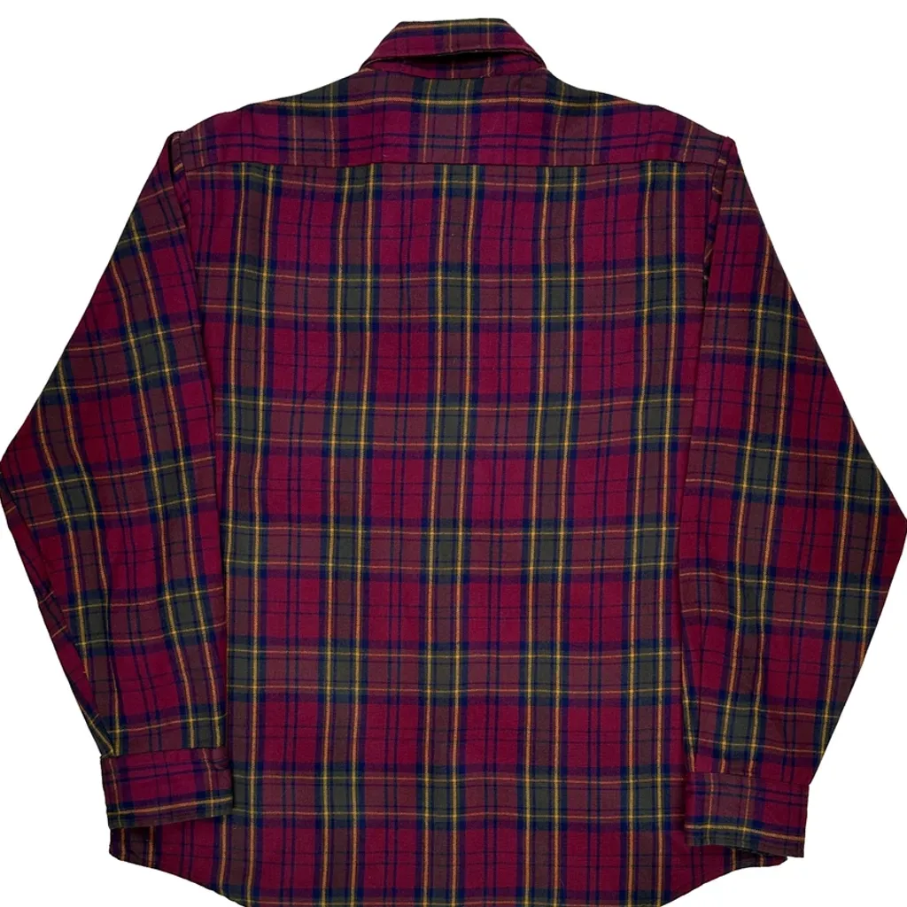 Outdoor Exchange Checked Flannel Shirt - Large Red Acrylic - Image 6