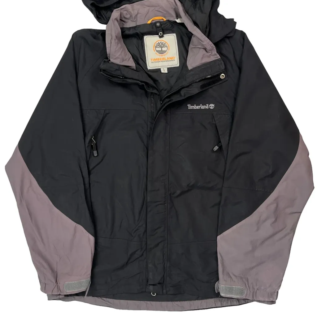 Outdoor Performance Timberland Waterproof Jacket - Large Black Polyester - Image 5