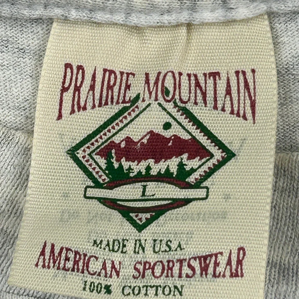 Outer Banks North Carolina Prairie Mountain Single Stitch T-Shirt - Large Grey Cotton - Image 3