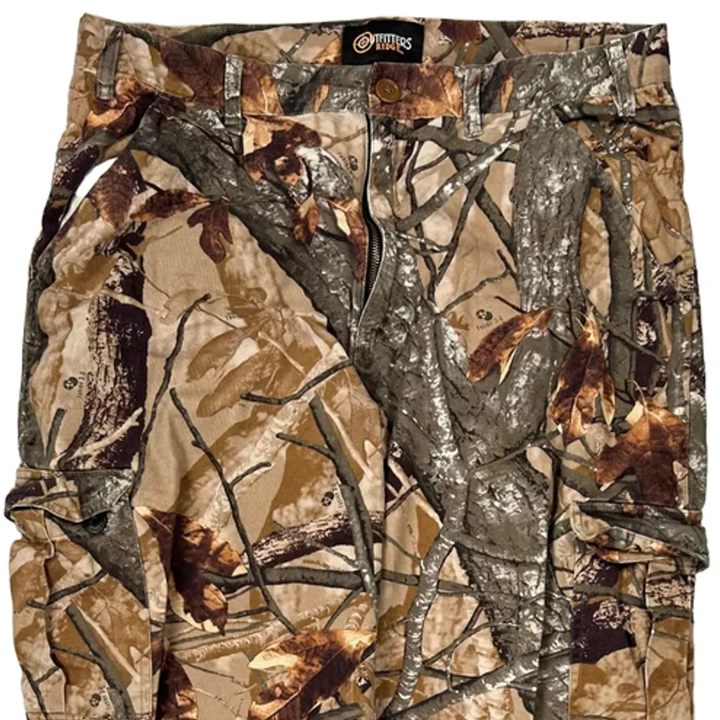 Outfitters Ridge Cargo Trousers - 36W 31L Camo Cotton - Image 10