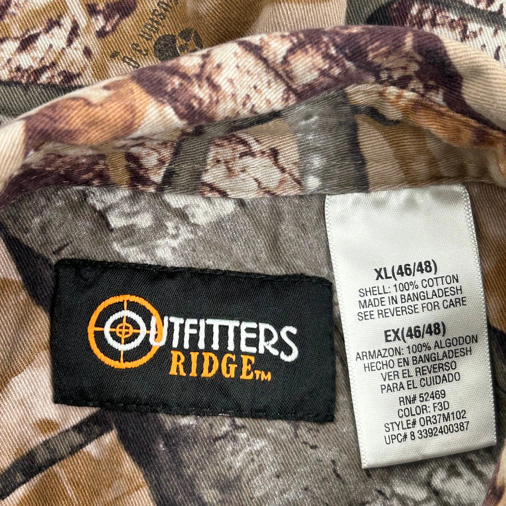 Outfitters Ridge Flannel Shirt - XL Camo Cotton - Image 3