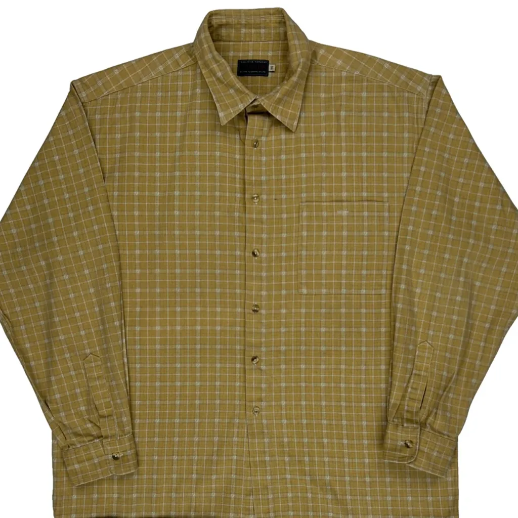 Outfitters Checked Shirt - XL Yellow Cotton - Image 4