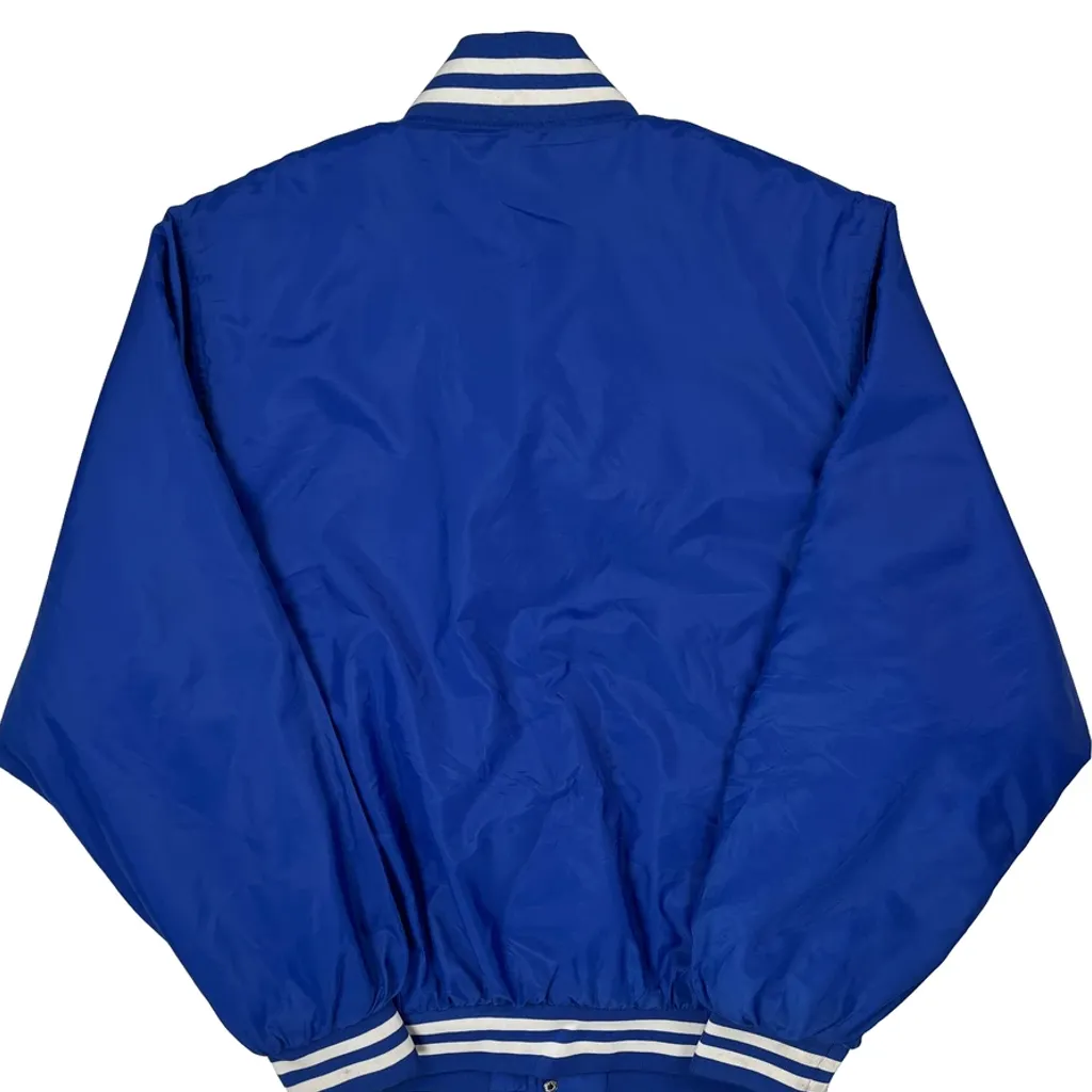 Outman Baseball Holloway Varsity Jacket - Medium Blue Nylon - Image 7
