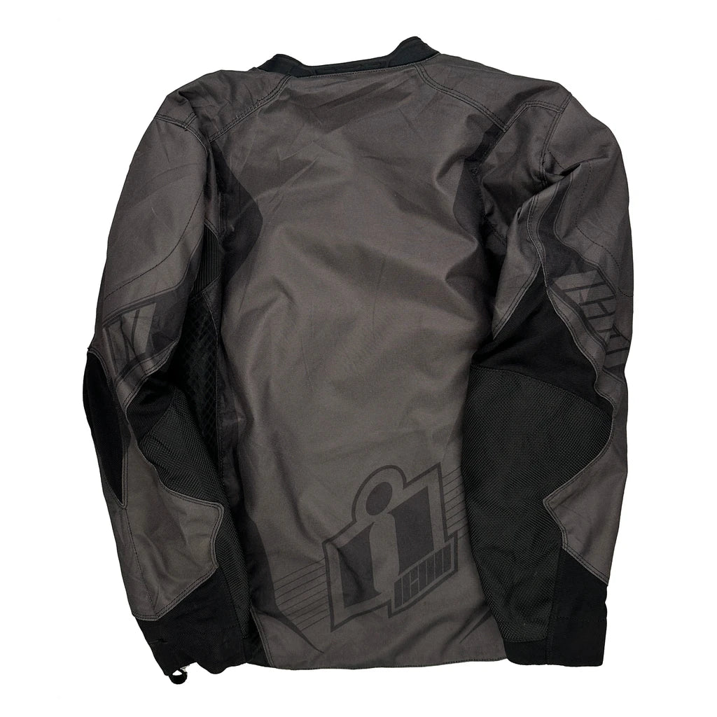 Overlord Icon Motorcycle Jacket - Medium Black Polyester Blend - Image 2
