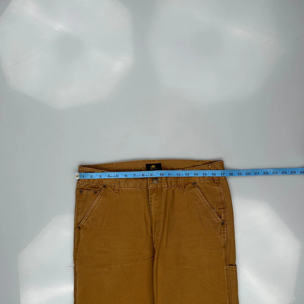 Ox Gear Carpenter Trousers - 33W 32L Brown Cotton - Image 3