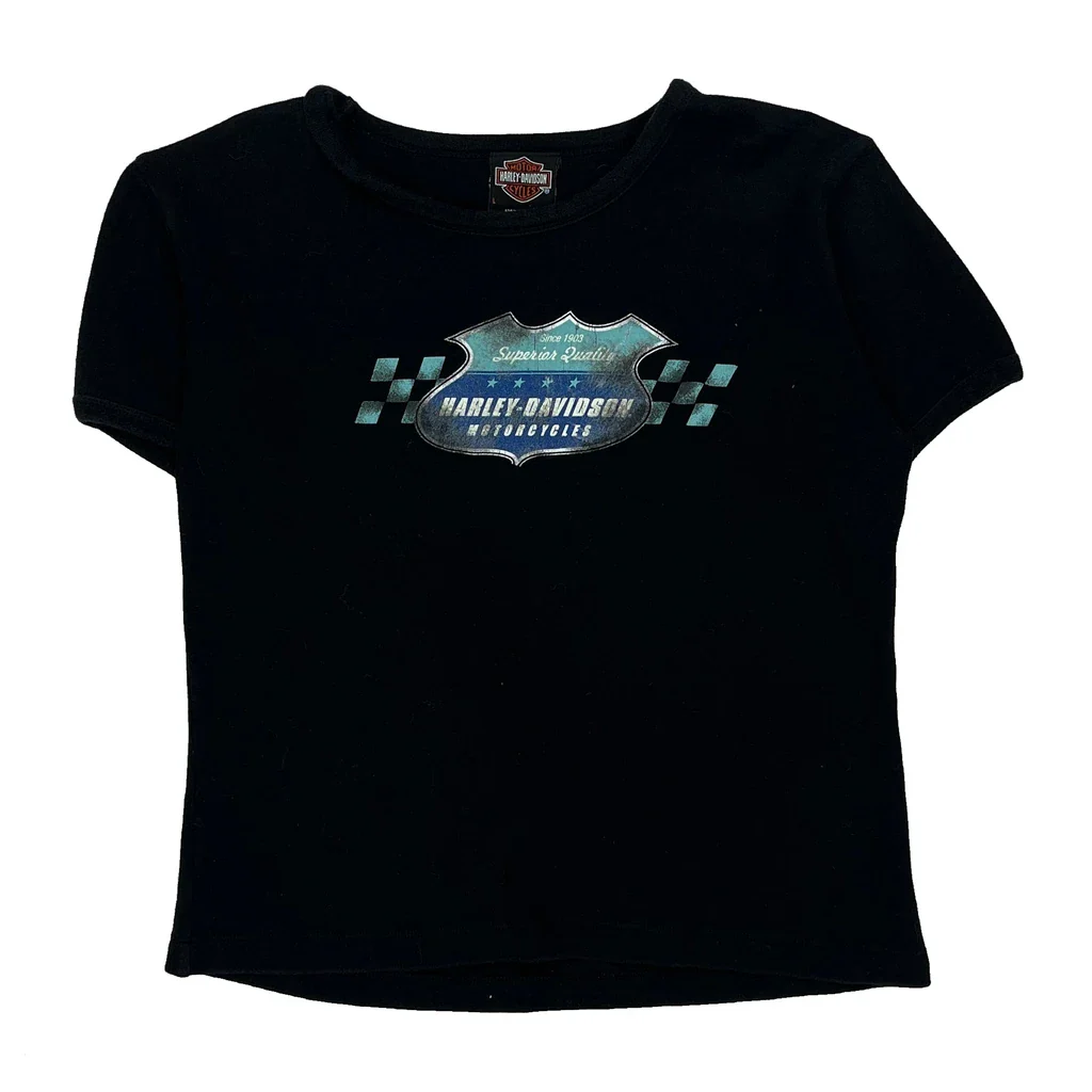 Oxford Harley-Davidson 3Rd Birthday Party Harley Davidson Graphic T-Shirt - Large Black Cotton