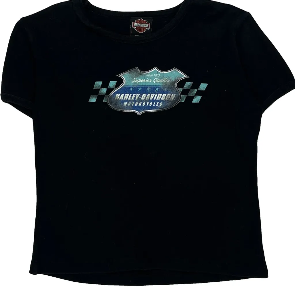 Oxford Harley-Davidson 3Rd Birthday Party Harley Davidson Graphic T-Shirt - Large Black Cotton - Image 4
