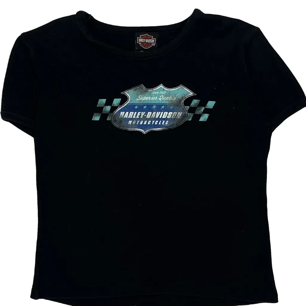Oxford Harley-Davidson 3Rd Birthday Party Harley Davidson Graphic T-Shirt - Large Black Cotton - Image 5