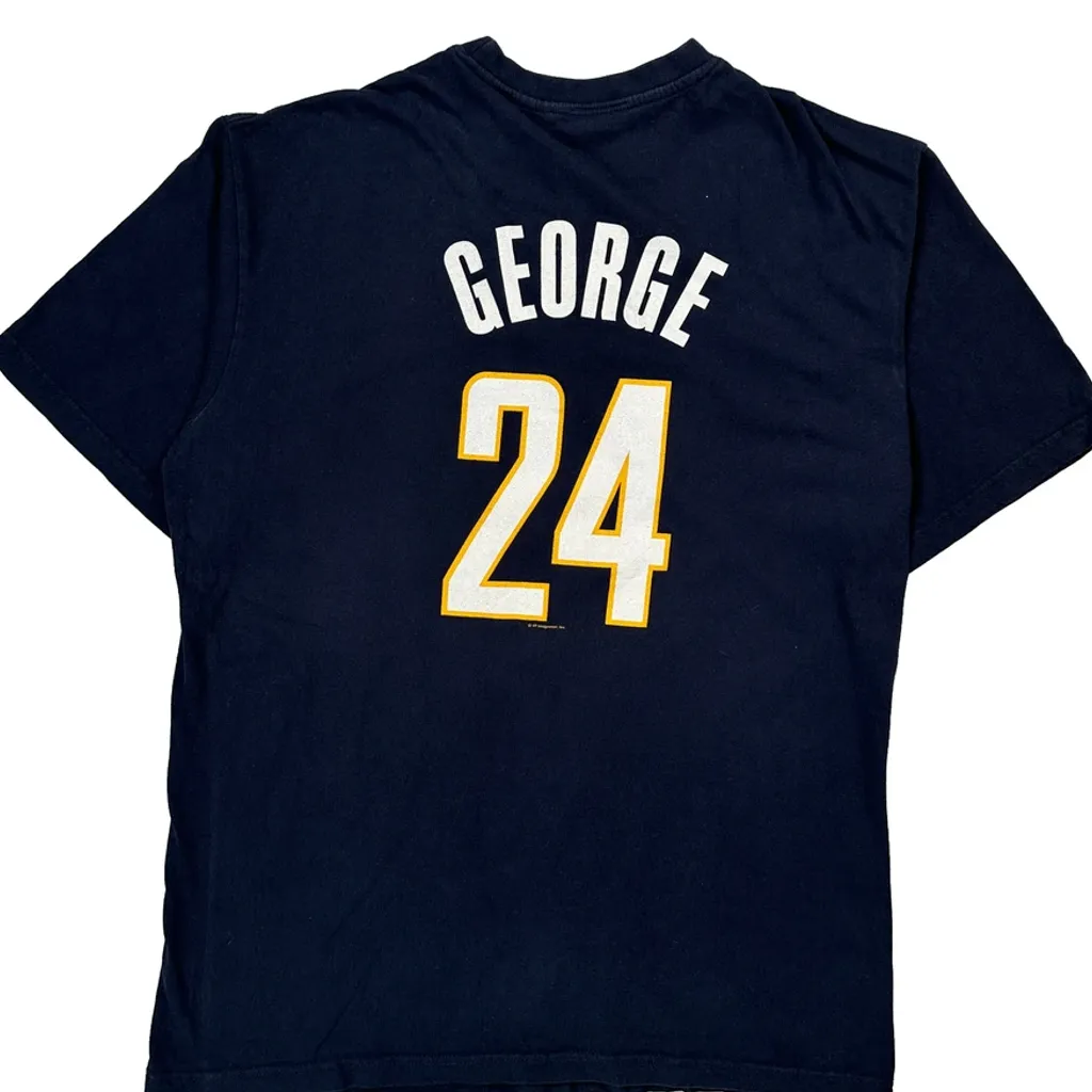 Pacers Majestic Nba T-Shirt - XL Navy Cotton - Image 7