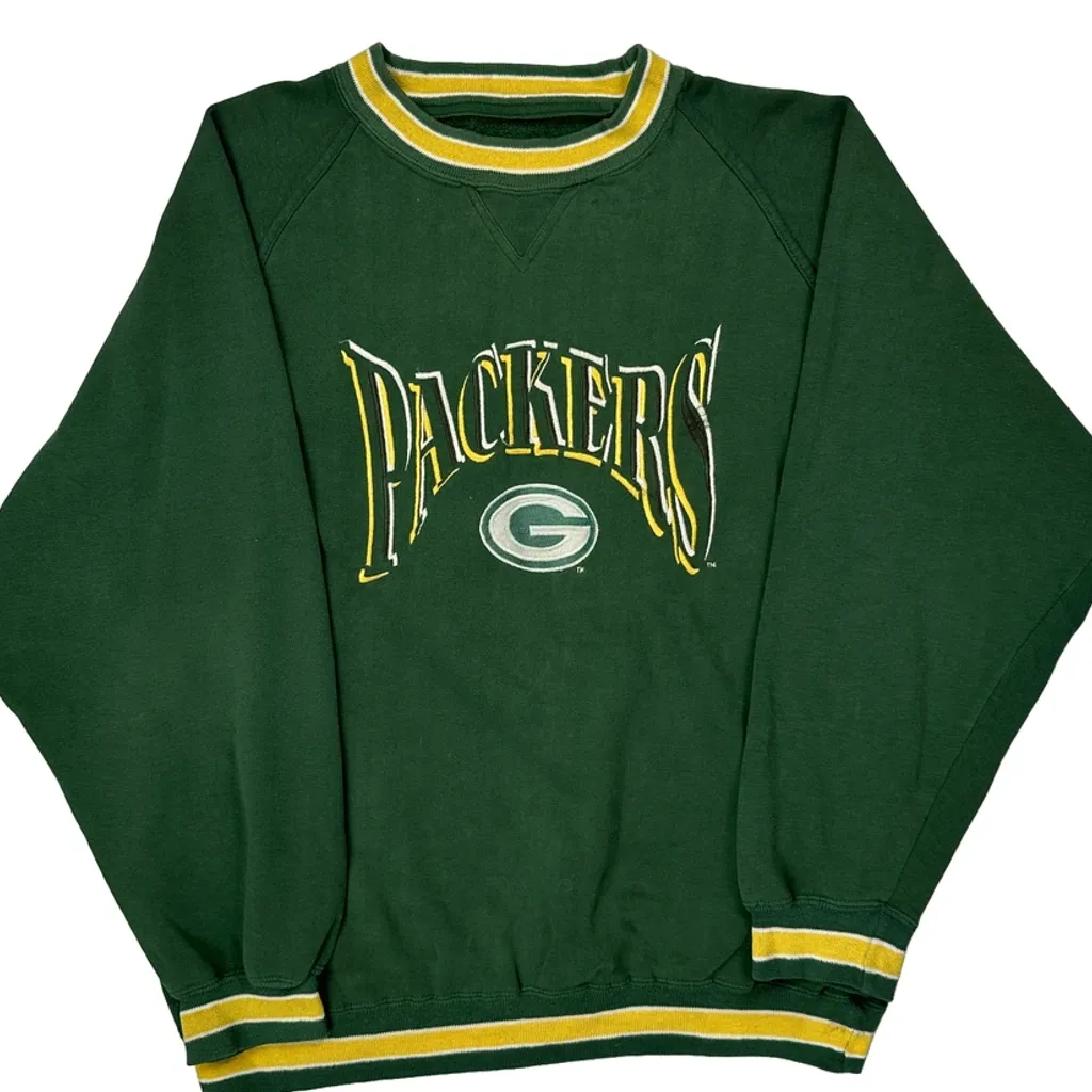 Packers Logo 7 Nfl Sweatshirt - Large Green Polyester Blend - Image 4