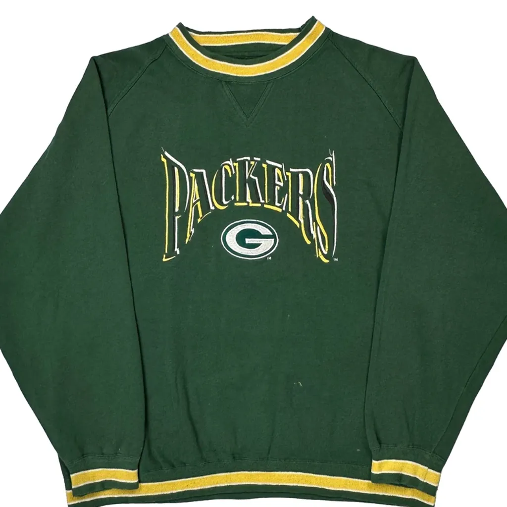 Packers Logo 7 Nfl Sweatshirt - XL Green Polyester Blend - Image 4