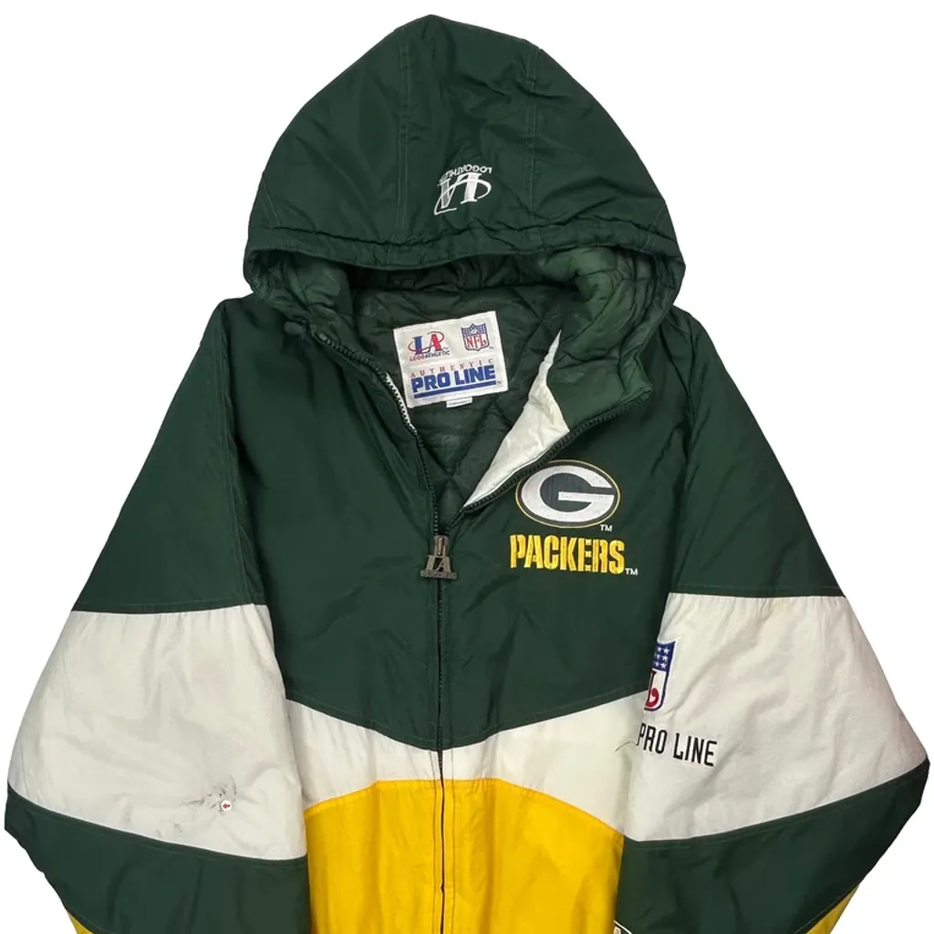 Packers Logo Athletics Pro Line Nfl Jacket - XL Green Polyester - Image 6