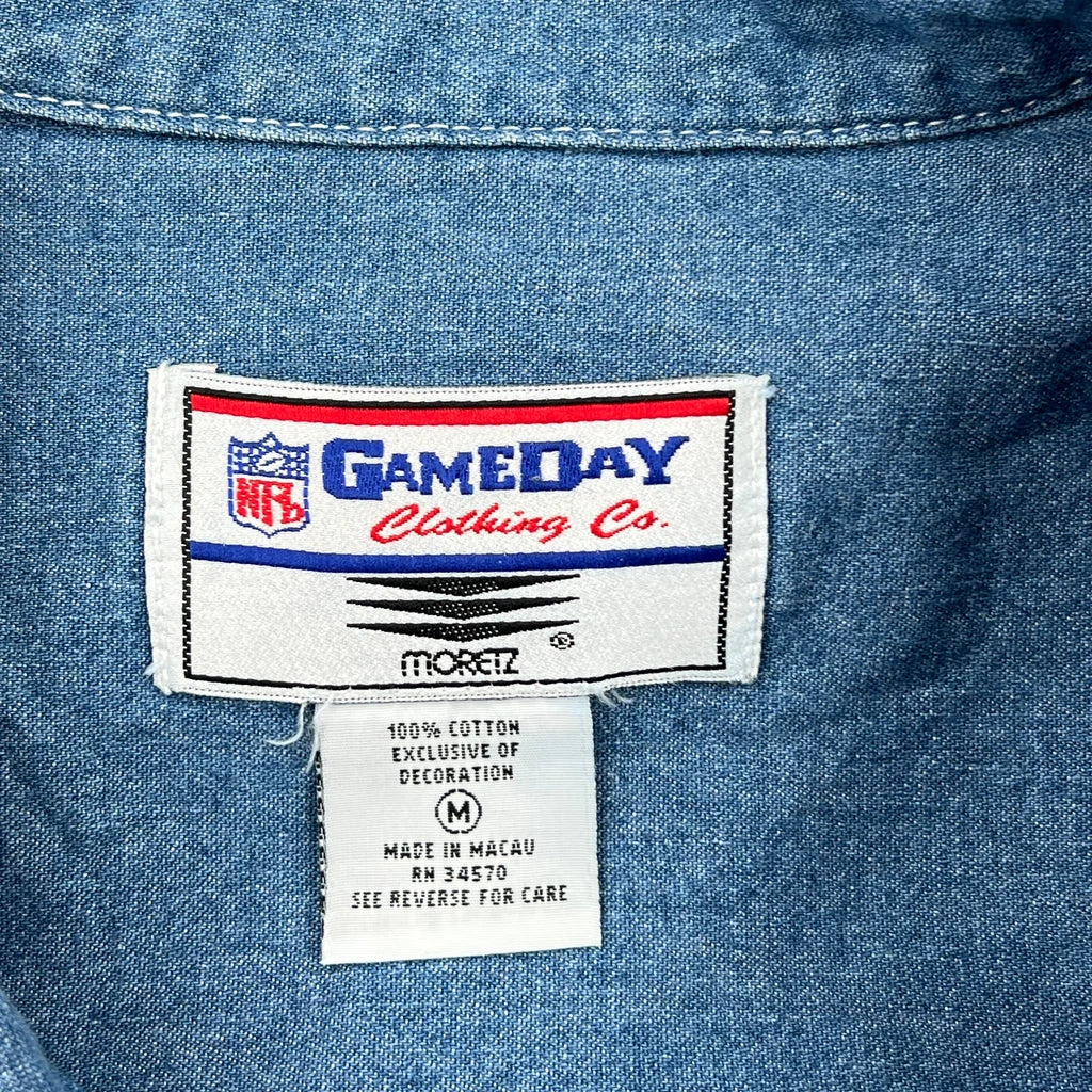 Packers Moretz Nfl Denim Shirt - Medium Blue Cotton - Image 3