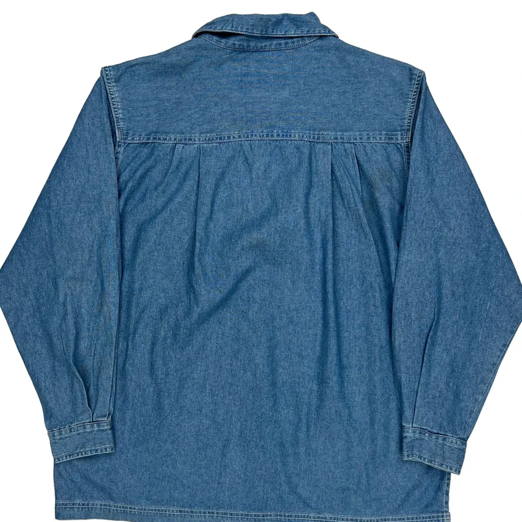 Packers Moretz Nfl Denim Shirt - Medium Blue Cotton - Image 7