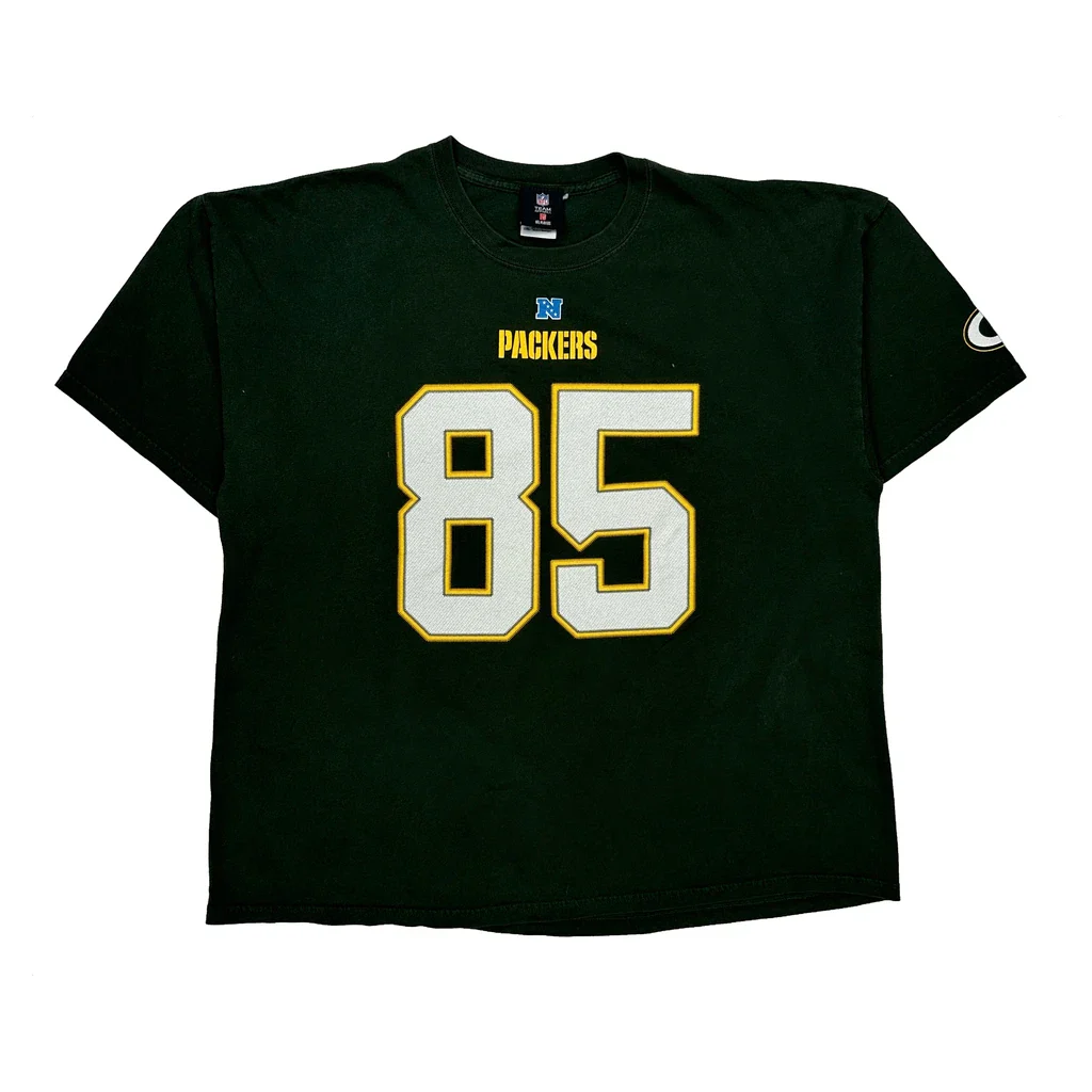 Packers N.F.L. Team Apparel Football Shirt - 2XL Green Cotton