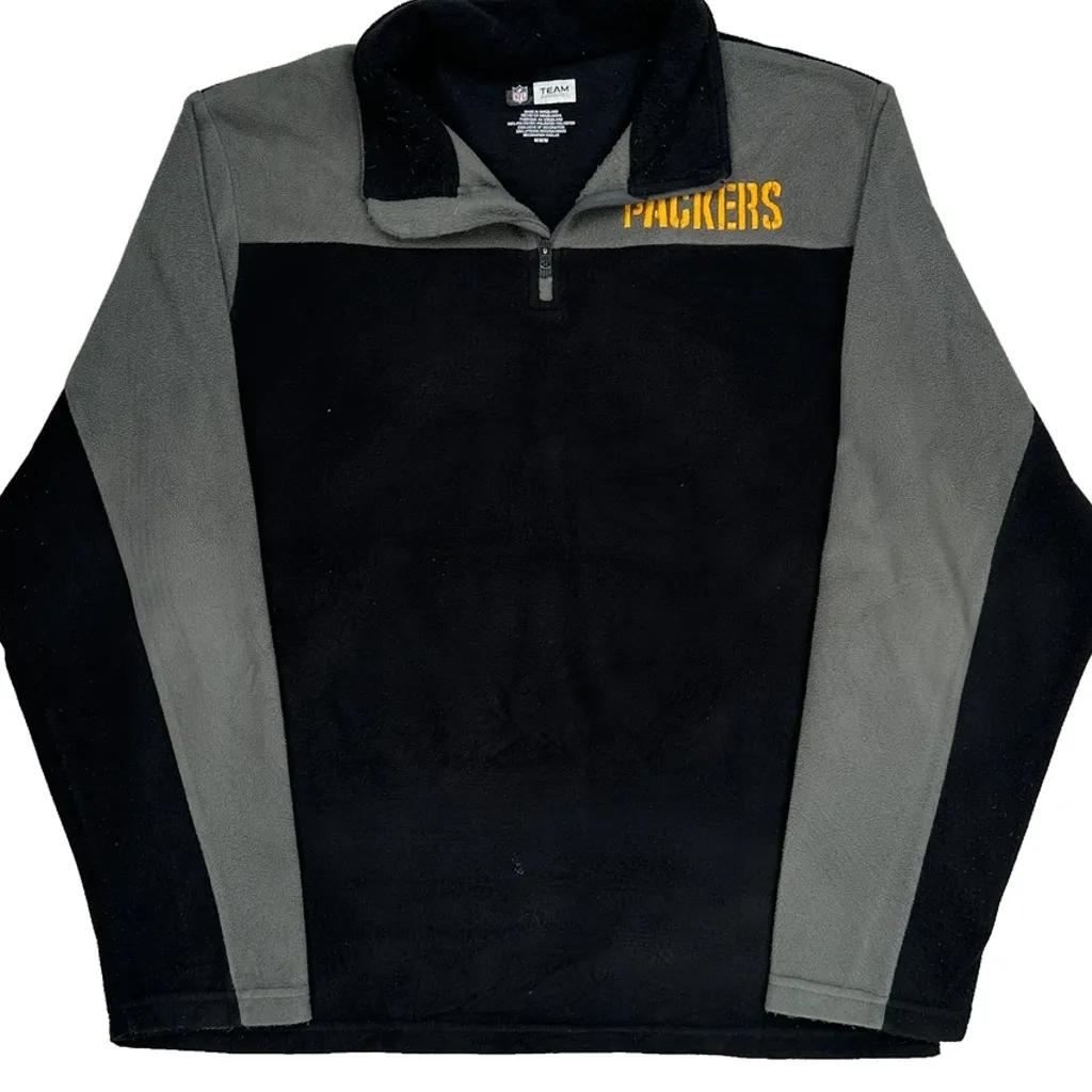 Packers Nfl Football Fleece - Medium Black Polyester - Image 4