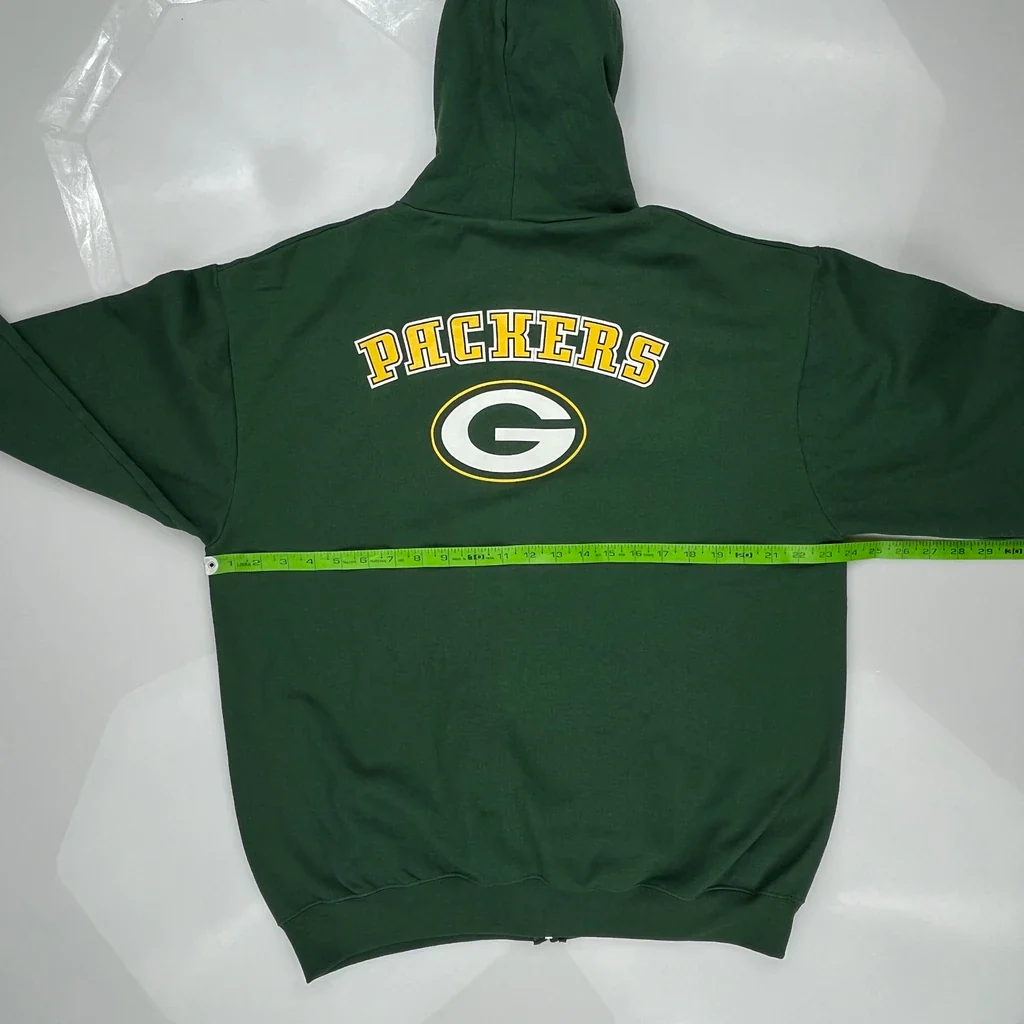 Packers Nfl Hoodie - Large Green Cotton - Image 3