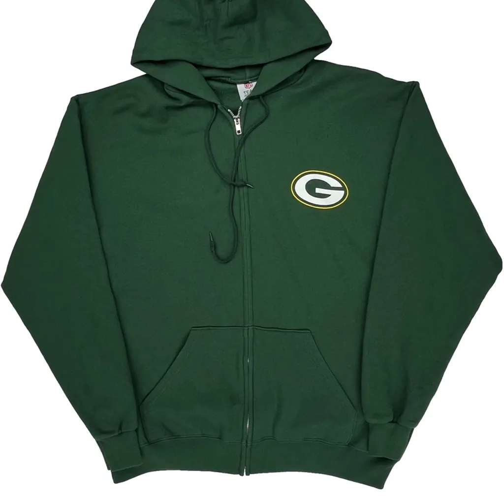 Packers Nfl Hoodie - Large Green Cotton - Image 4