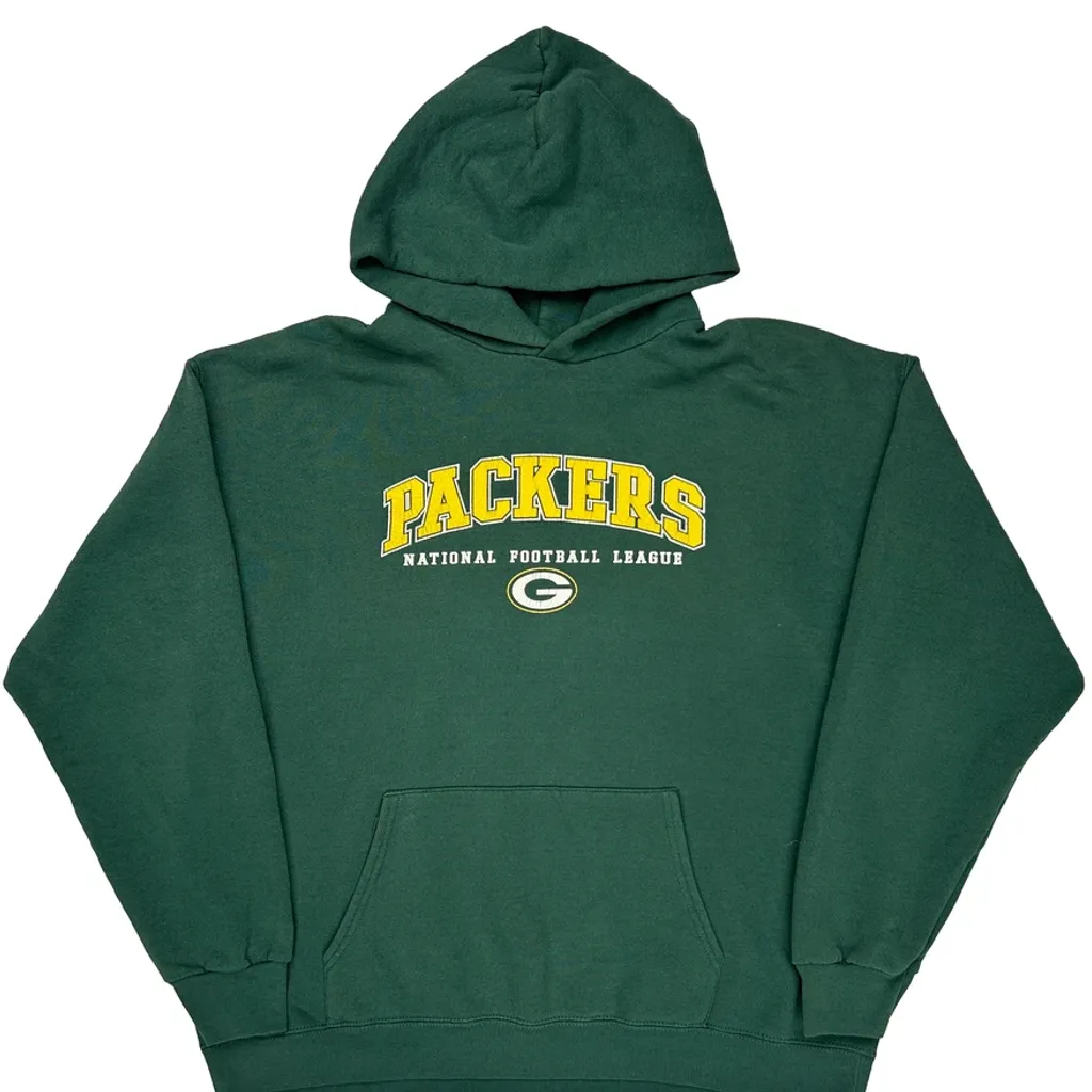 Packers NFL Hoodie - Medium Green Cotton - Image 5