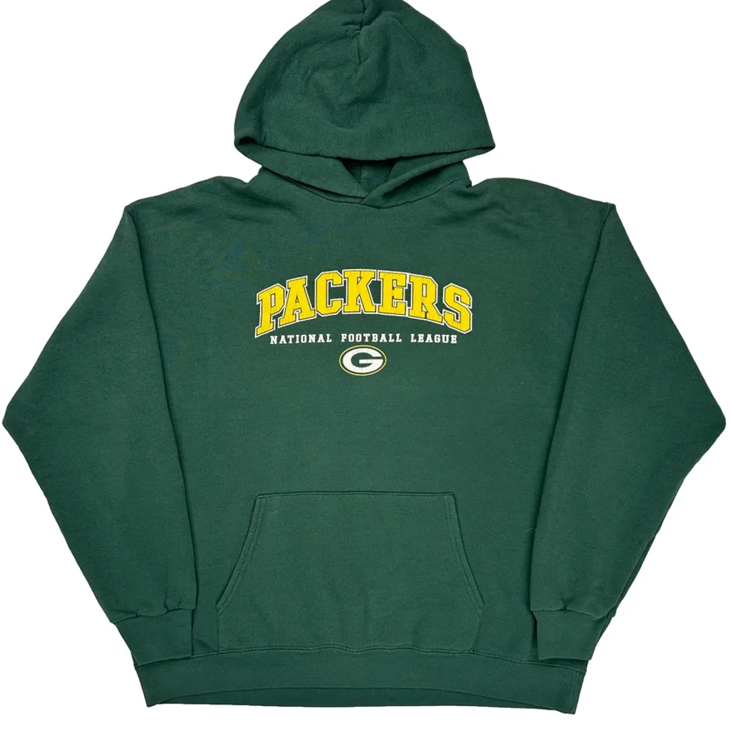 Packers NFL Hoodie - Medium Green Cotton - Image 6