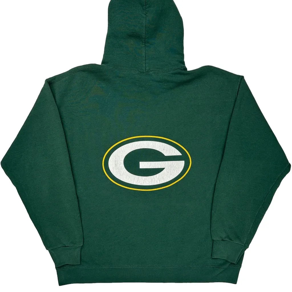 Packers NFL Hoodie - Medium Green Cotton - Image 7