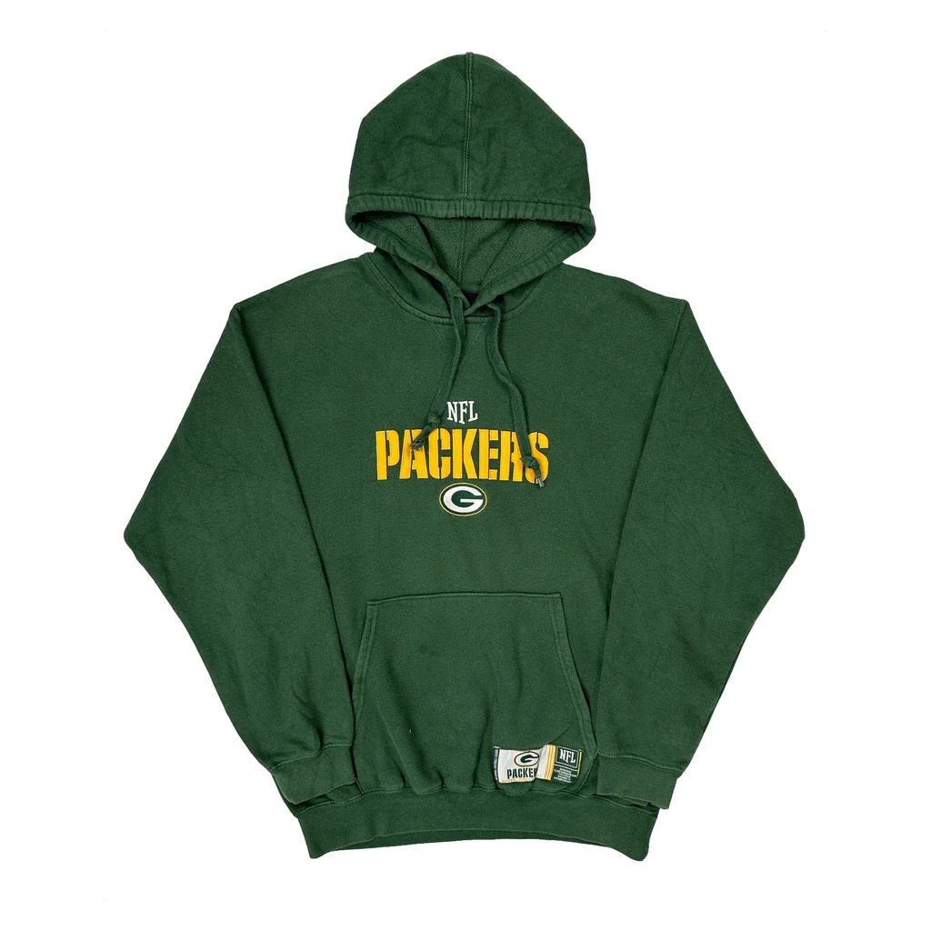 Packers Nfl Football Hoodie - Medium Green Cotton