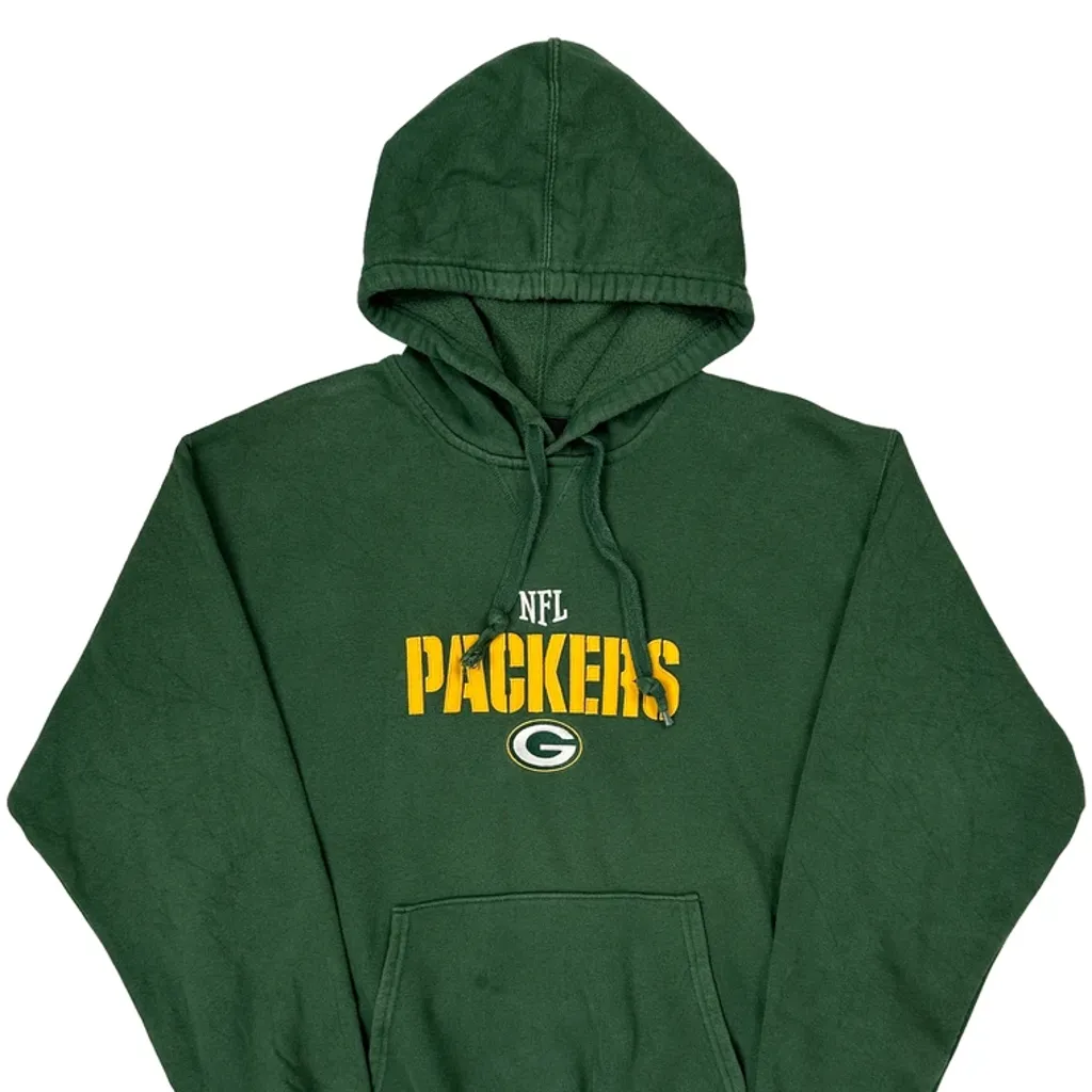 Packers Nfl Football Hoodie - Medium Green Cotton - Image 6